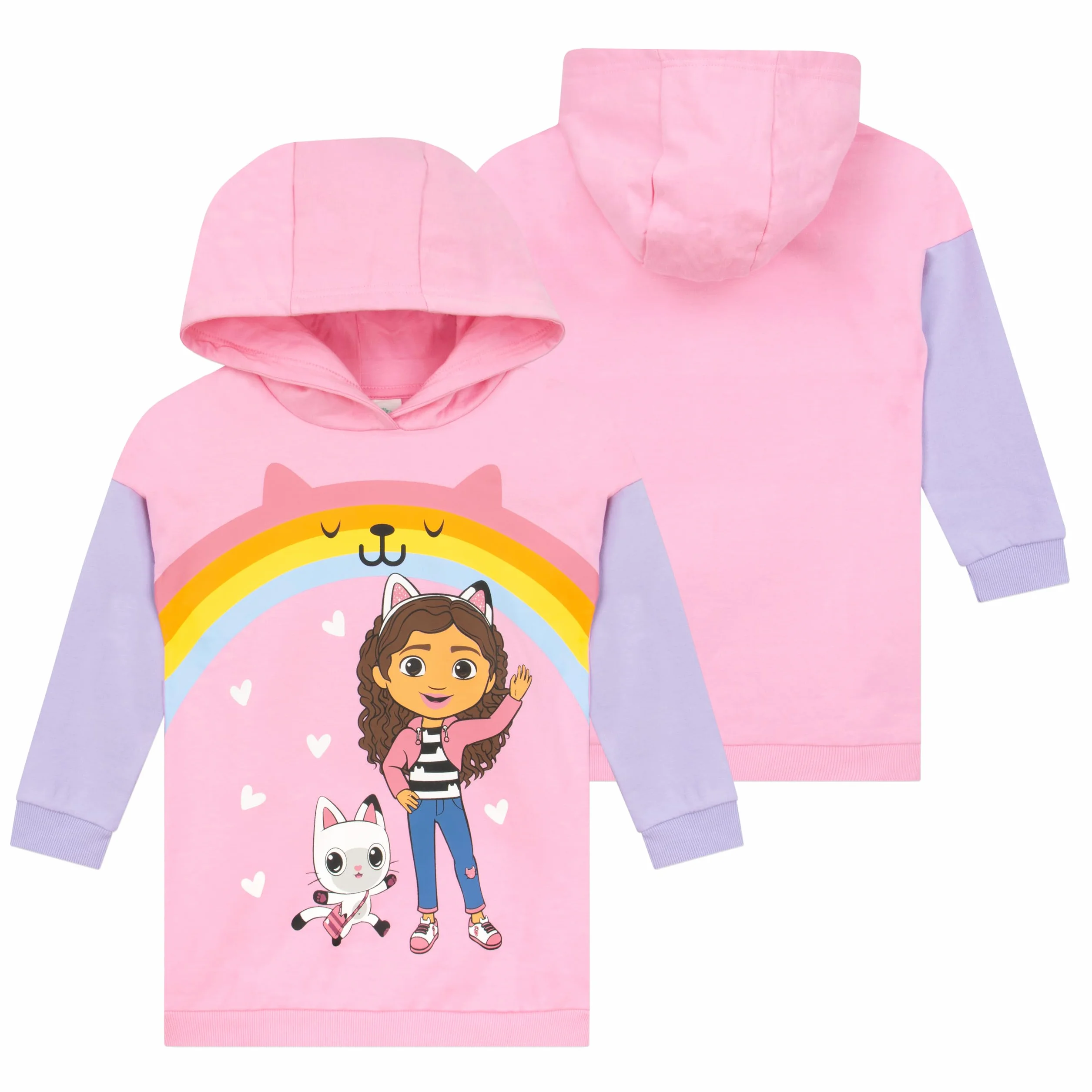 DreamWorks Gabby's Dollhouse Longline Hoodie Dla Dziewczynek | Ubrania Gabbys Dollhouse