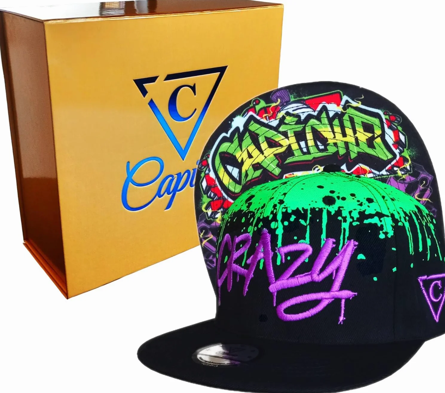 Capiche [99+ wariantów] Czapka z daszkiem męska czapka bejsbolowa sztuka unisex parasol mężczyźni One Size Tattoo damska