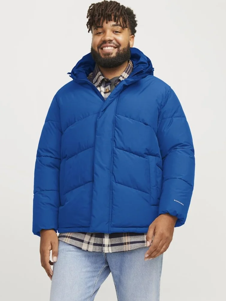 JACK&JONES PLUS Jjworld Męska kurtka pikowana amortyzująca, Niebieski morski, 3XL