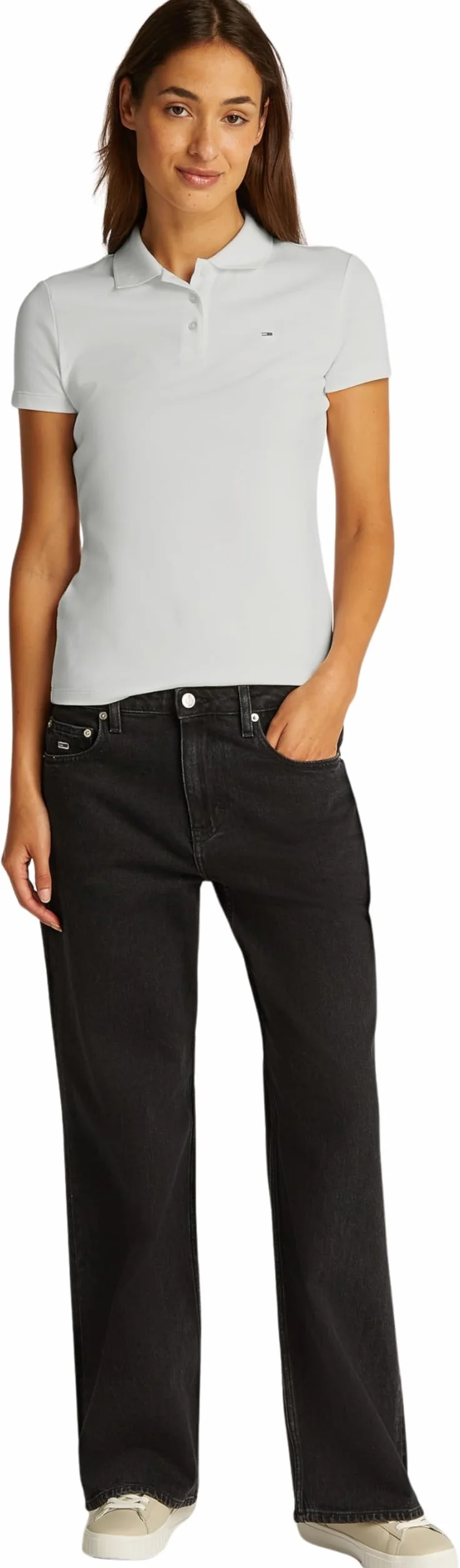 Tommy Jeans Koszulka polo S/S Kobiety Koszulka Polo Tjw Slim Essential Ss Dw0dw20160