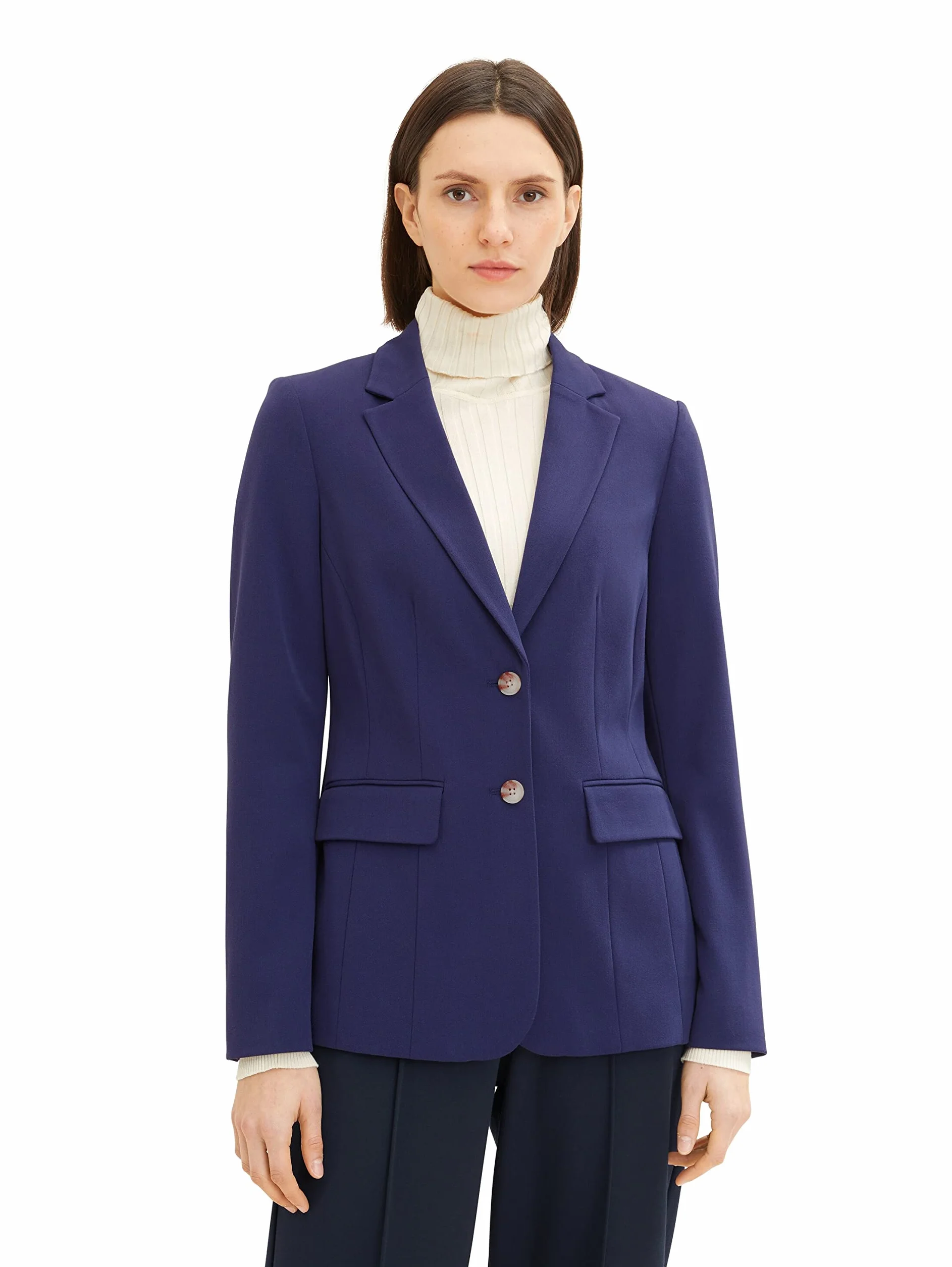 TOM TAILOR 1035882 Marynarka Kobiety, 11331 - Atlantic Ocean Blue, 36
