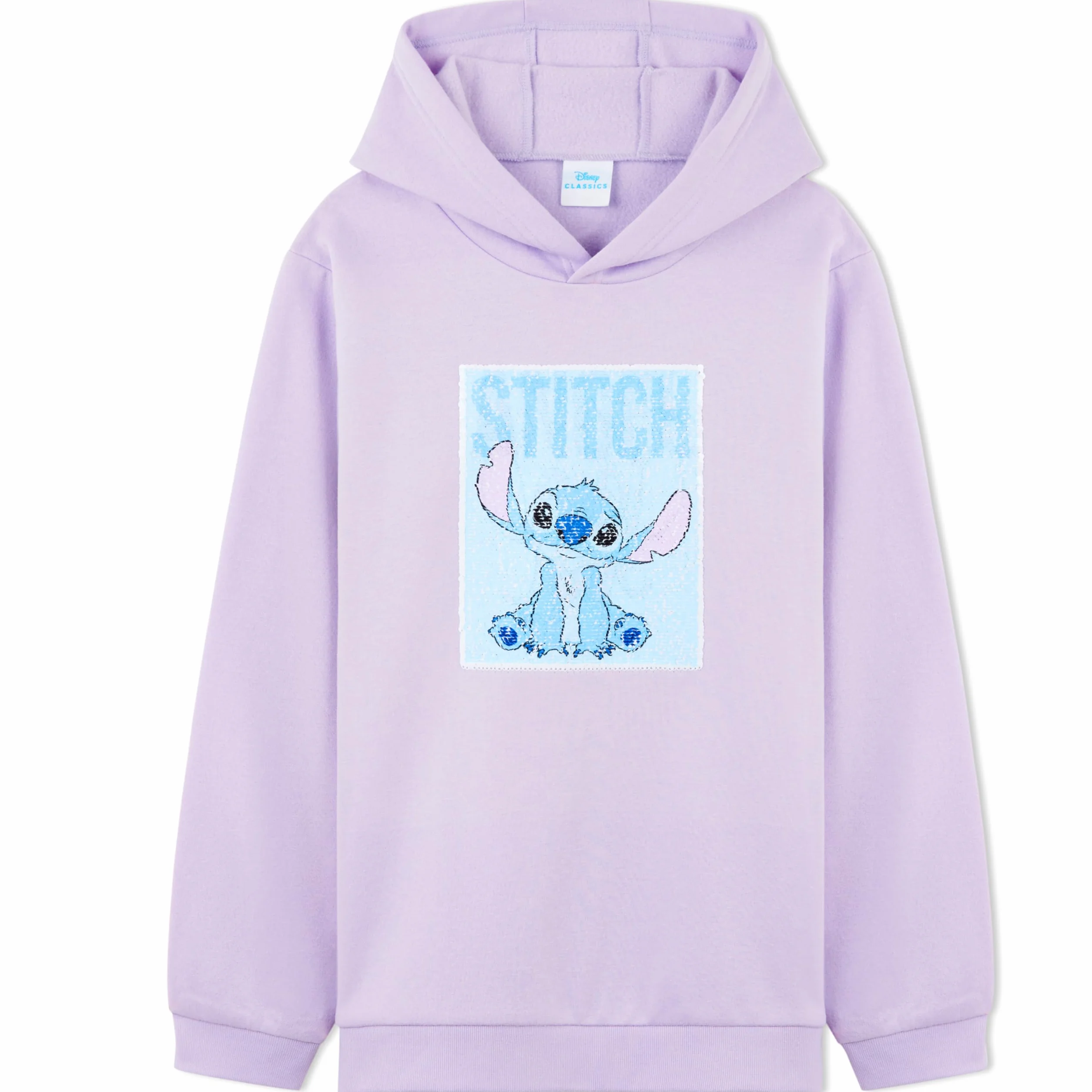 Disney Bluza z kapturem dla dziewcząt nastolatków dwustronny wzór cekinowy miękka bluza z kapturem dzieci chłopcy modny sweter sweter ścieg prezenty