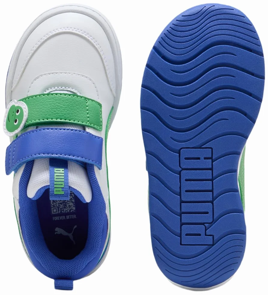 PUMA MULTIFLEX 2 Dino V PS Sneaker, biało-zielone owoce - Royal Sapphire, 12 UK dziecko, Puma Biało-zielony owoc królewski szafir, 31 EU