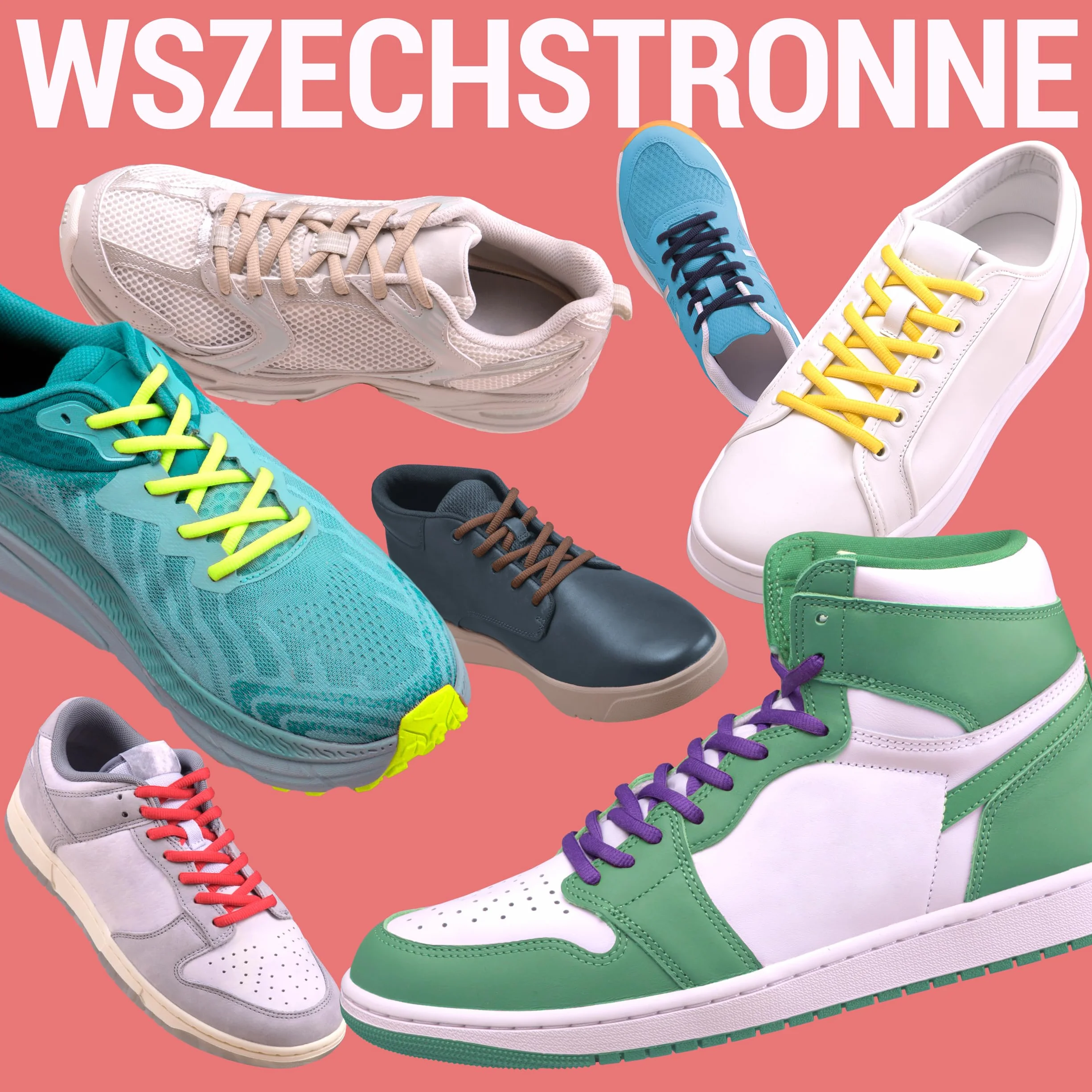 Miscly Sznurówki Owalne Sportowe - Dostępne w Wielu Długościach i Kolorach