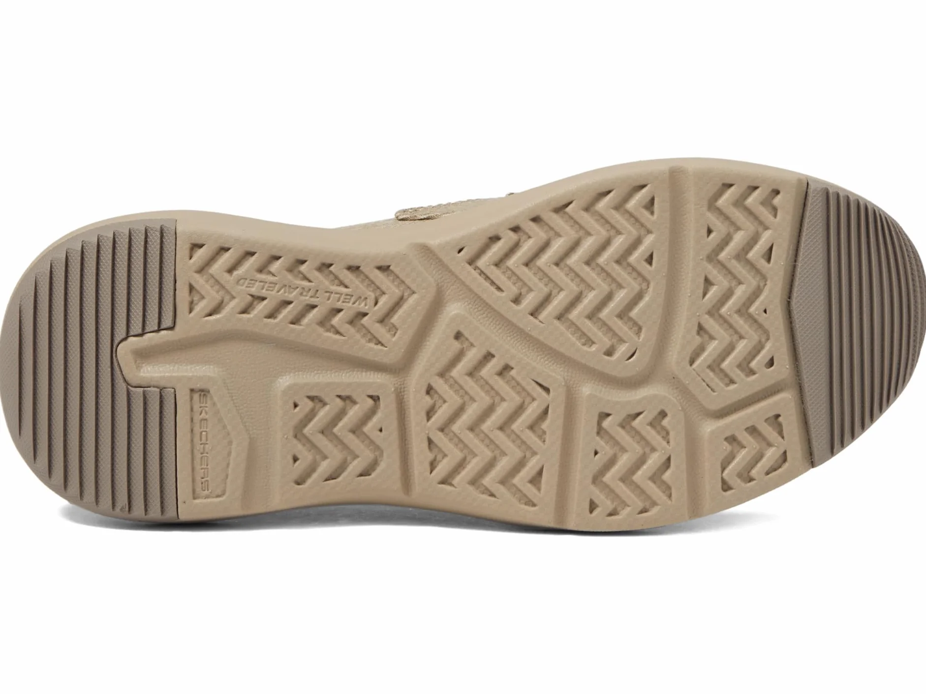 Skechers USA Men's Men's Parson-Dewitt 204806 Twin Gore Moc Toe Slip-Ins, Beige, 9