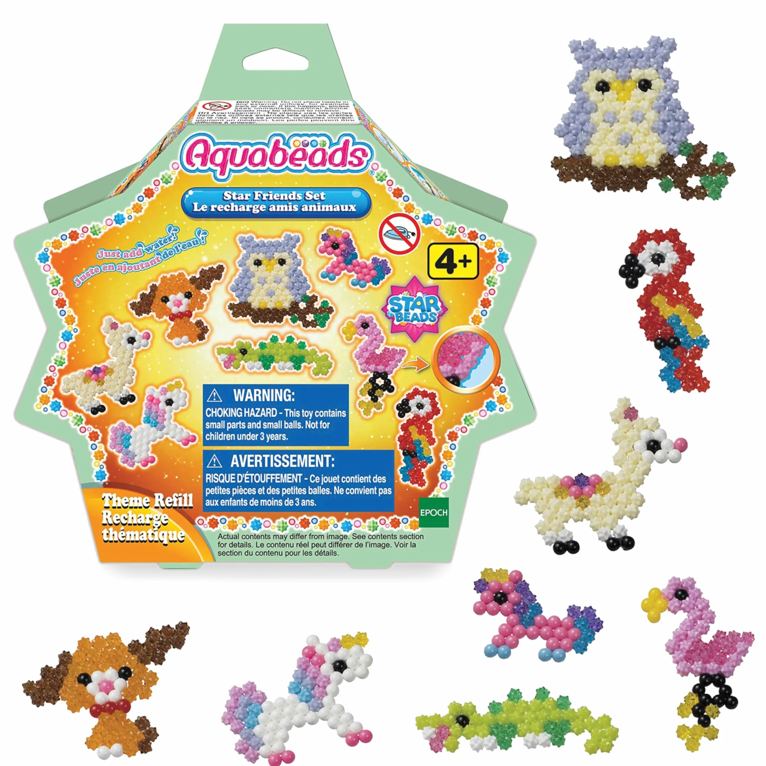 Aquabeads Star Beads Kolorowe Koraliki, 600 Elementów, 31602