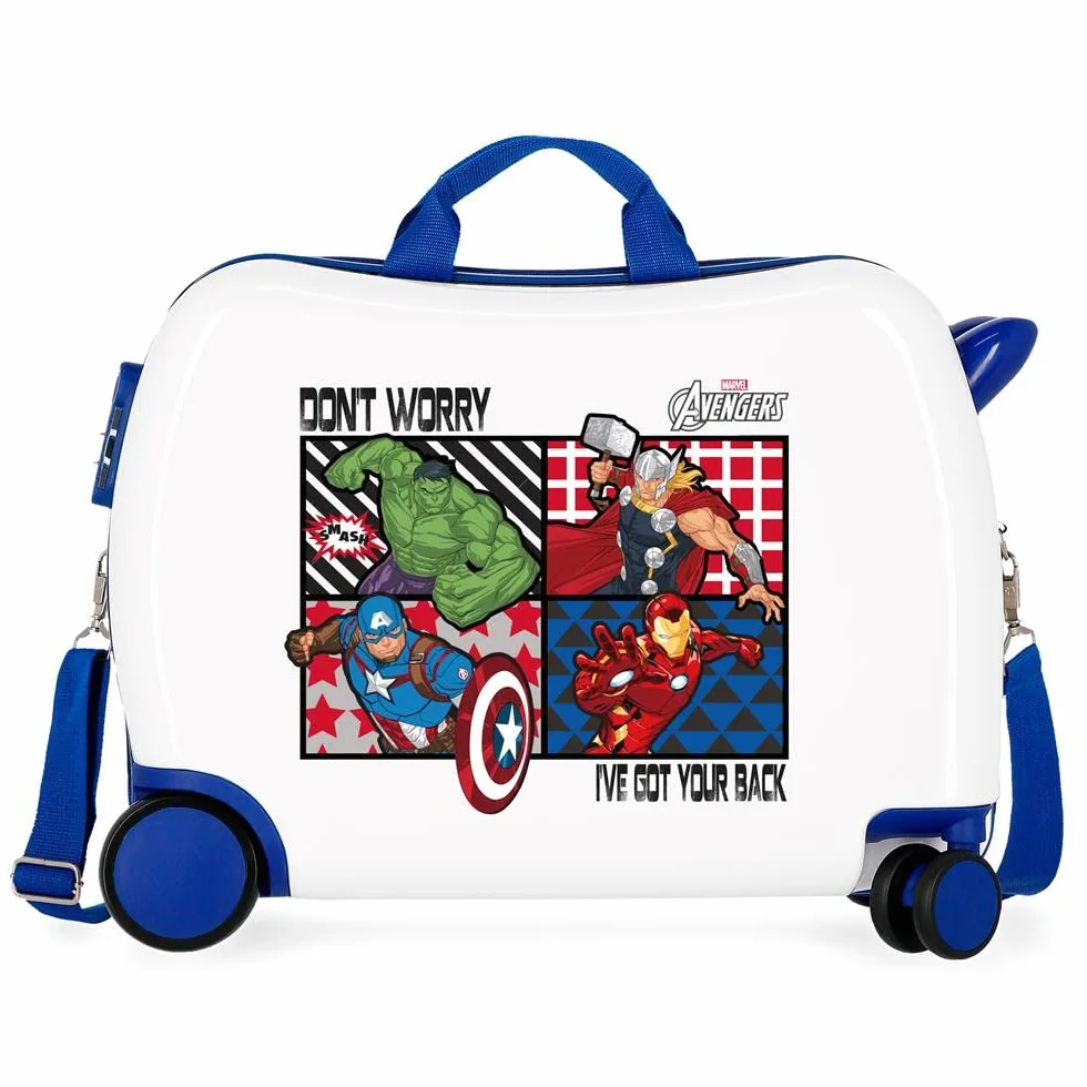 Marvel Avengers All Avengers walizka kabinowa wielokolorowa, Kołowrotek, 50 cm, walizka dziecięca