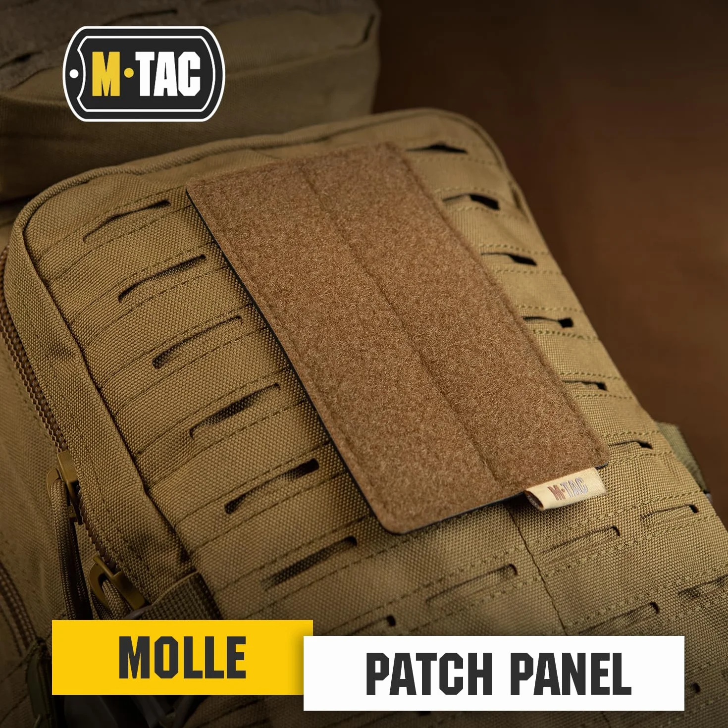 M-Tac Loop Tactical Morale Patches Board Molle Attachment 3.1 x 5.2 (Coyote)