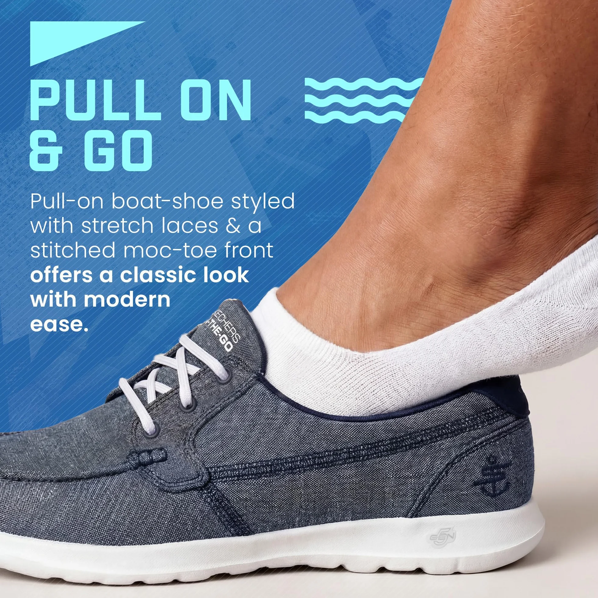 Skechers Buty damskie Lite - Isla Boat Shoe