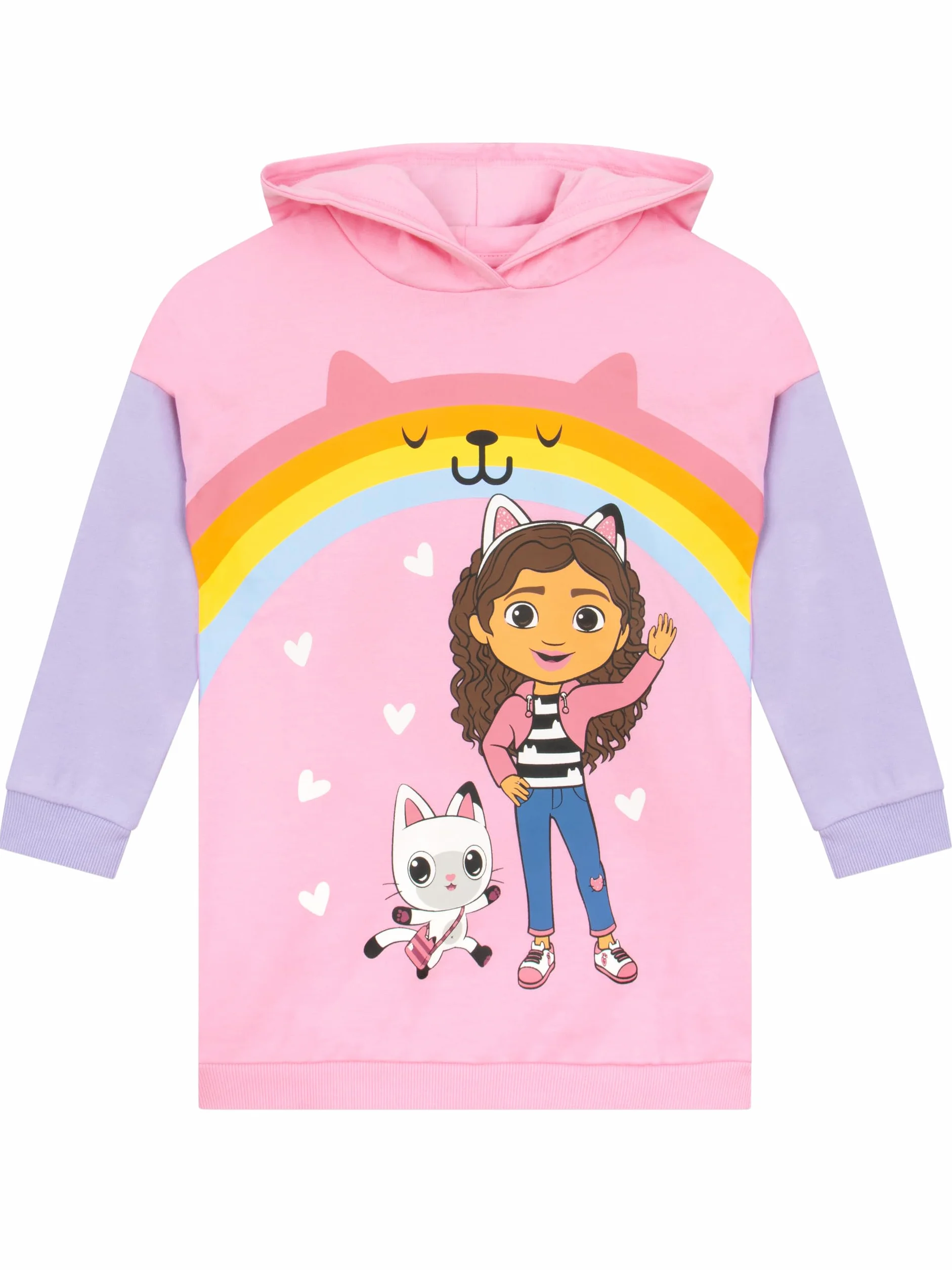 DreamWorks Gabby's Dollhouse Longline Hoodie Dla Dziewczynek | Ubrania Gabbys Dollhouse