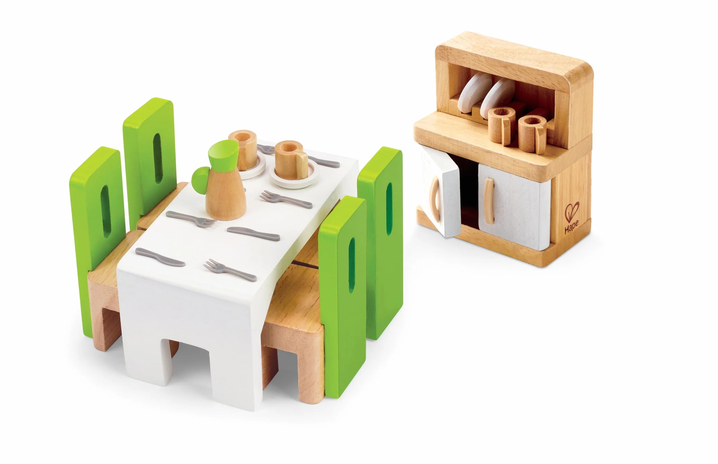 Hape E3454 Dining Room - Wooden Dolls House Accessories
