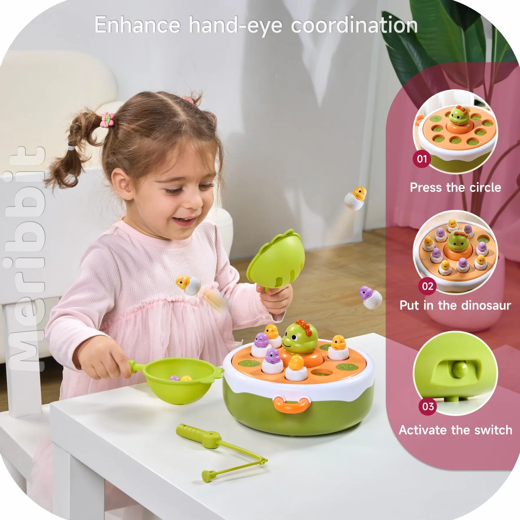 Gra Wędkarska, 4 w 1 Magnetyczna Gra Wędkarska dla Dzieci, Podskakujące i Muzyczne Design, Zabawki Edukacyjne Montessori dla Dzieci w Wieku 2-3 lat, Idealny Prezent