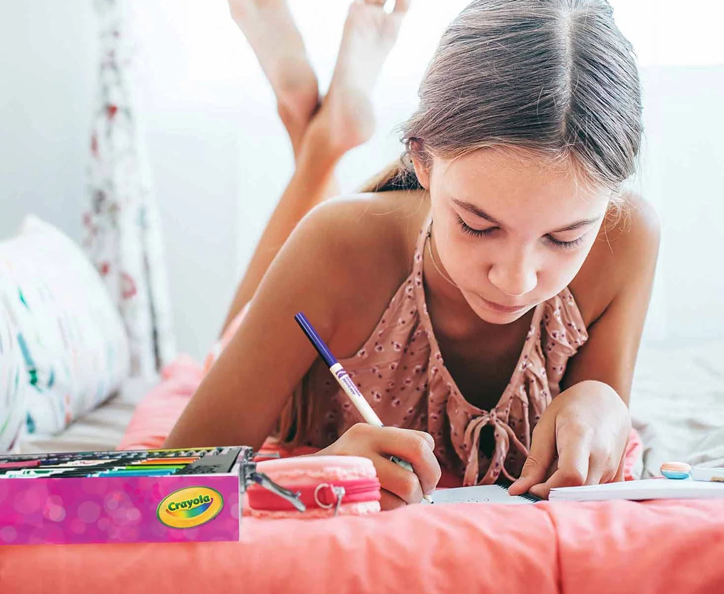 CRAYOLA - Aktówka artysty księżniczki Disney, 115 sztuk, lat 4,5,6,7+, 25-1094