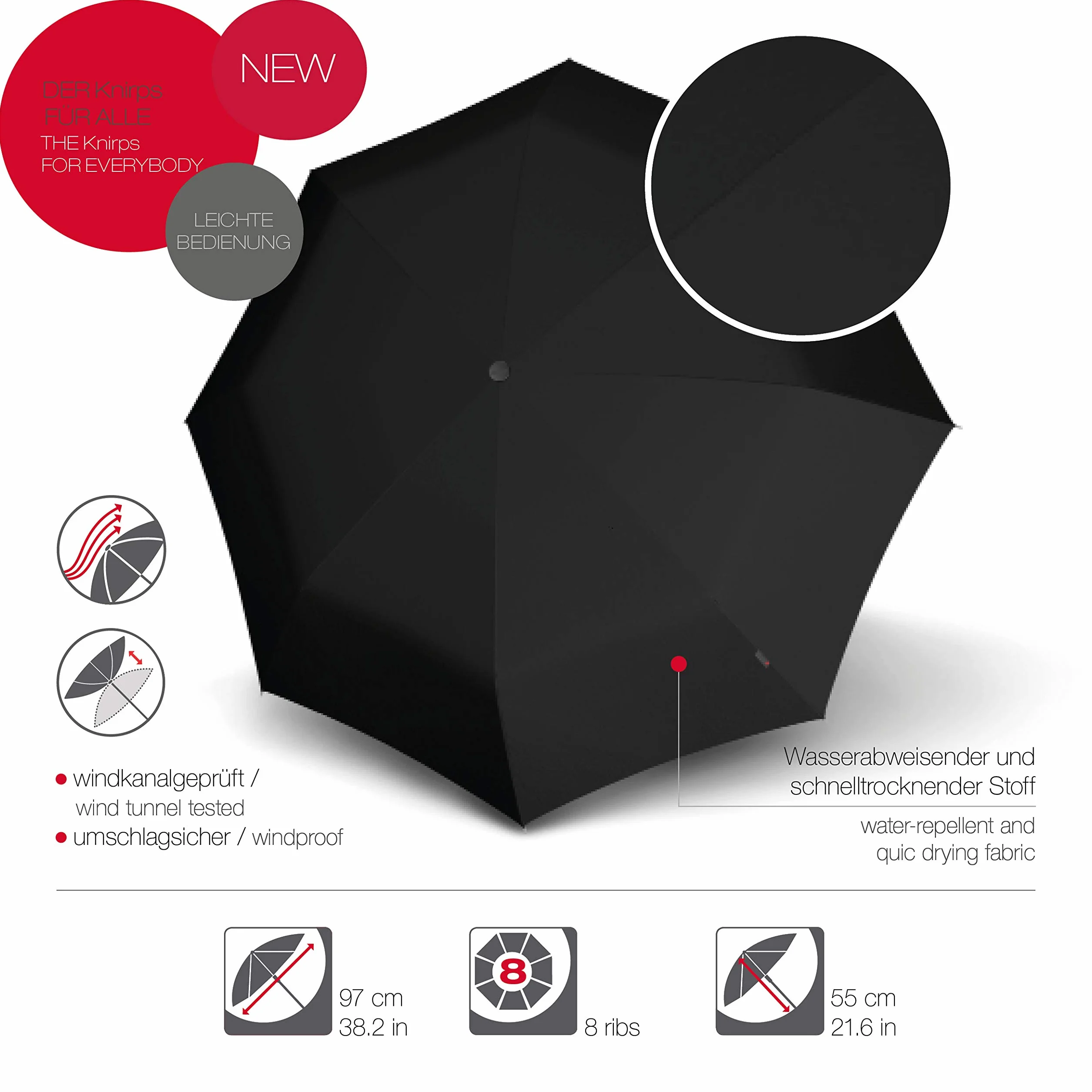 Knirps Parasol kieszonkowy A.200 Medium Duomatic