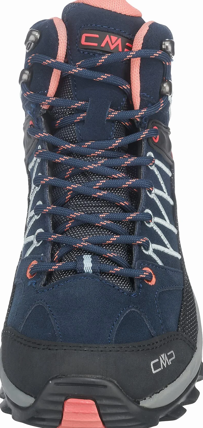 CMP Kobiety Rigel Mid Wmn Trekking Shoe Wp półbuty trekkingowe, B.BLUE-GIADA-PEACH, 40 EU