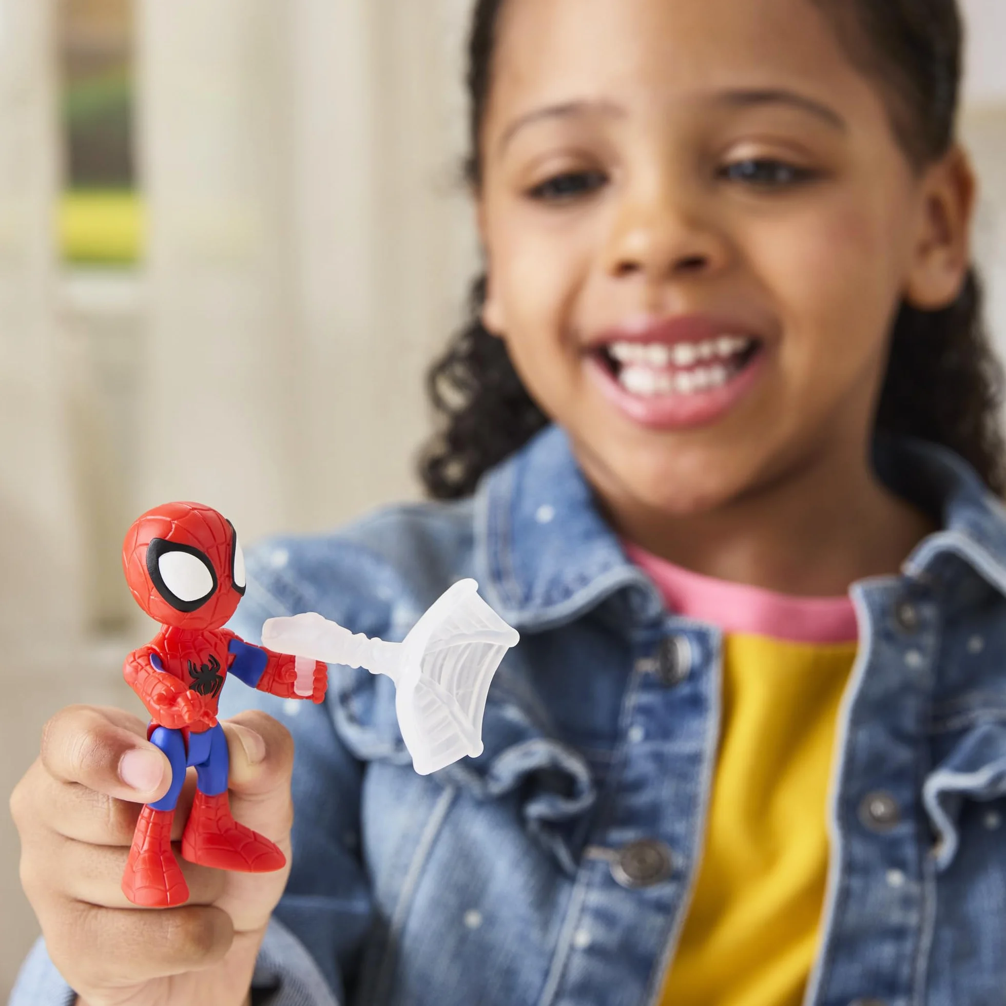 Zestaw Przygody z pajęczymi sieciami z serialu "Spidey i super-kumple" Marvela, figurki ze świata Spider-Mana