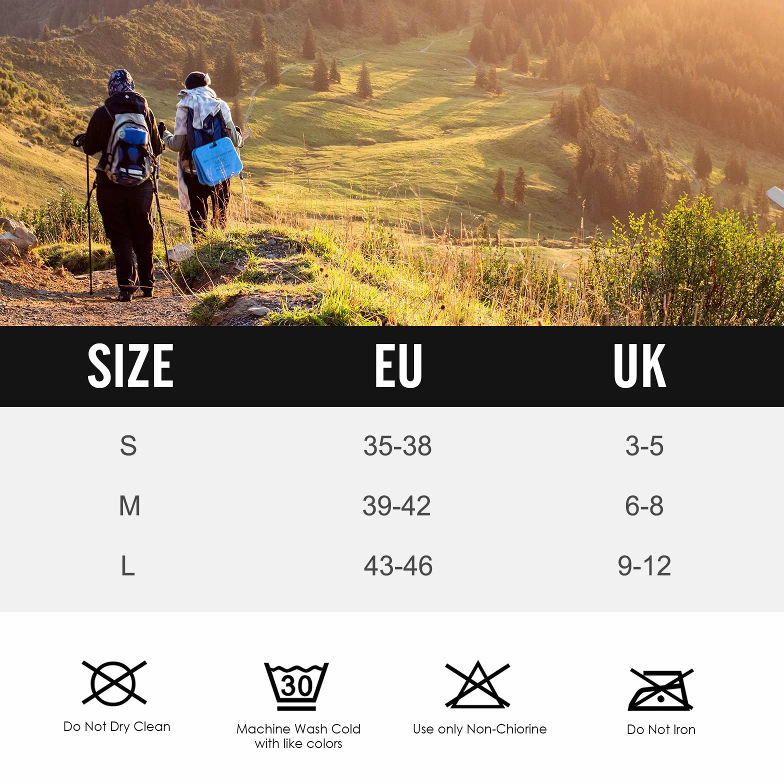 FORVEVO Skarpety trekkingowe z merynosów, męskie i damskie, 3 pary, 60% wełniane skarpety męskie, wyściełane, termiczne skarpety zimowe, skarpety sportowe do trekkingu i aktywności na świeżym