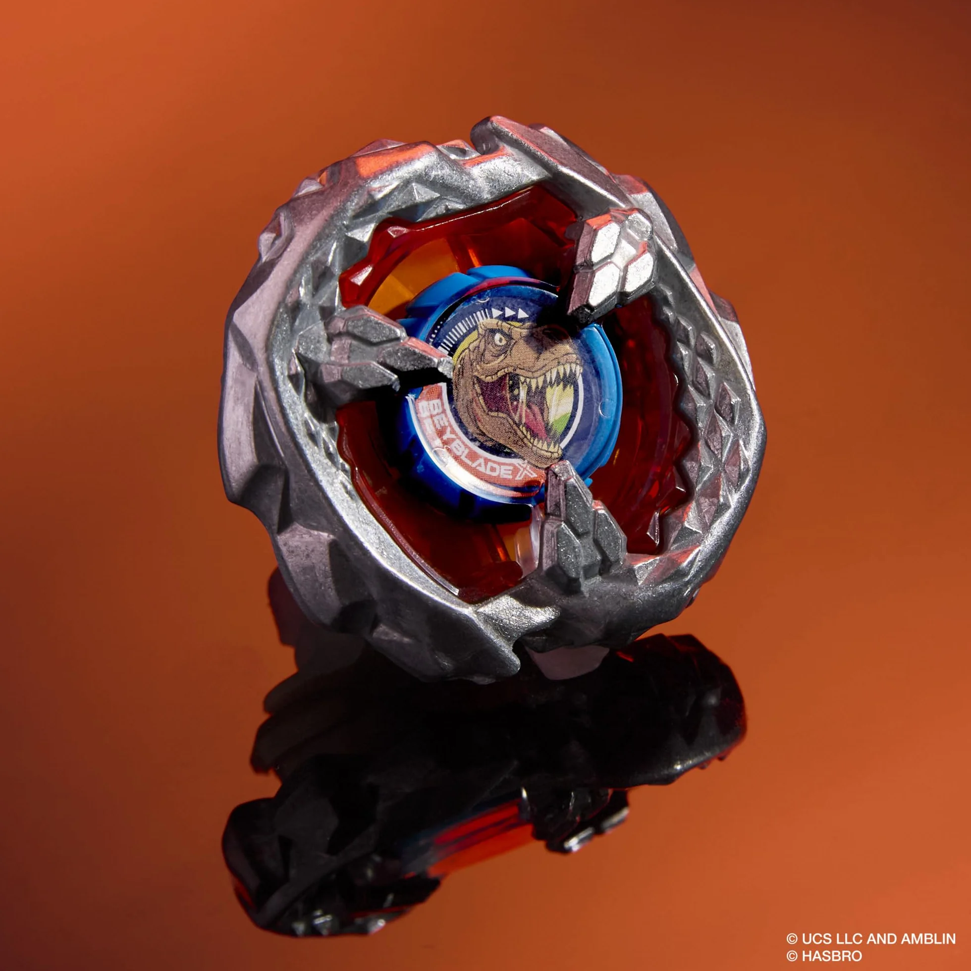 Wielopak Beyblade X/Jurassic World Collab T. Rex kontra Mosasaurus