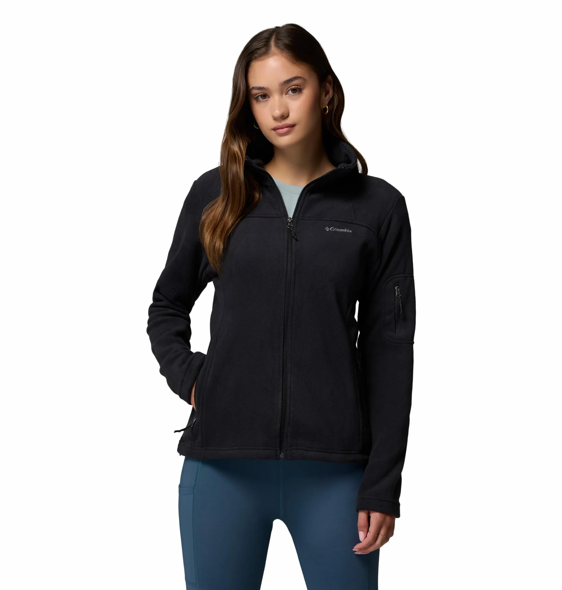 Columbia Fast Trek Jacket, Kurtka polarowa Kobiety, Black, XS