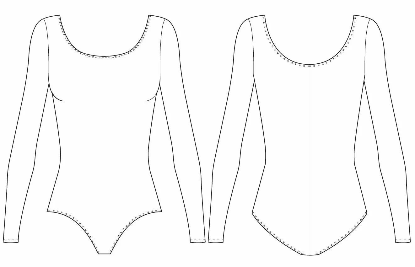 Bloch body damskie Lepsi Microlux z długim rękawem, czarne, XL