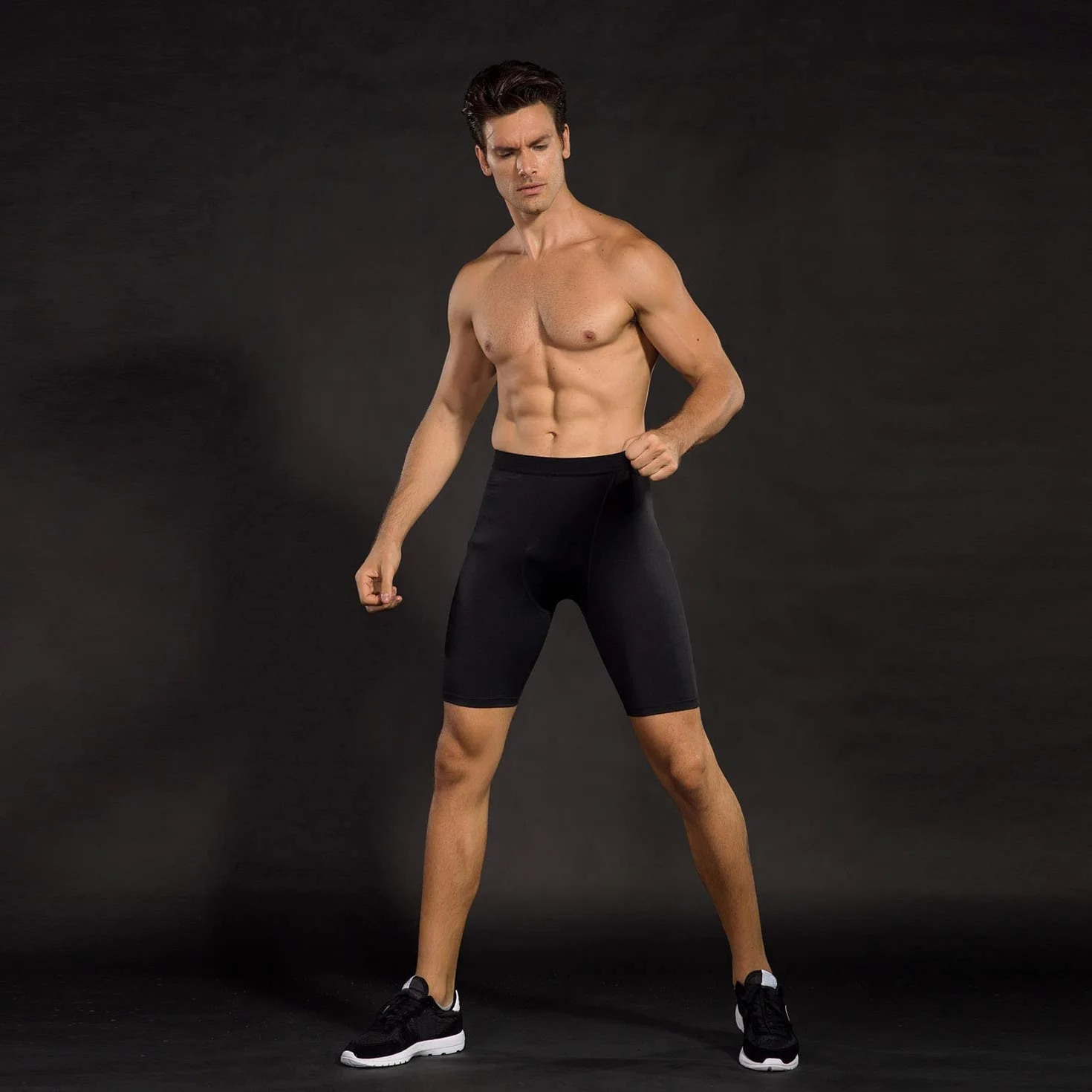 Niksa Krótkie legginsy do biegania męskie spodenki kompresyjne do sportu, fitnessu, siłowni