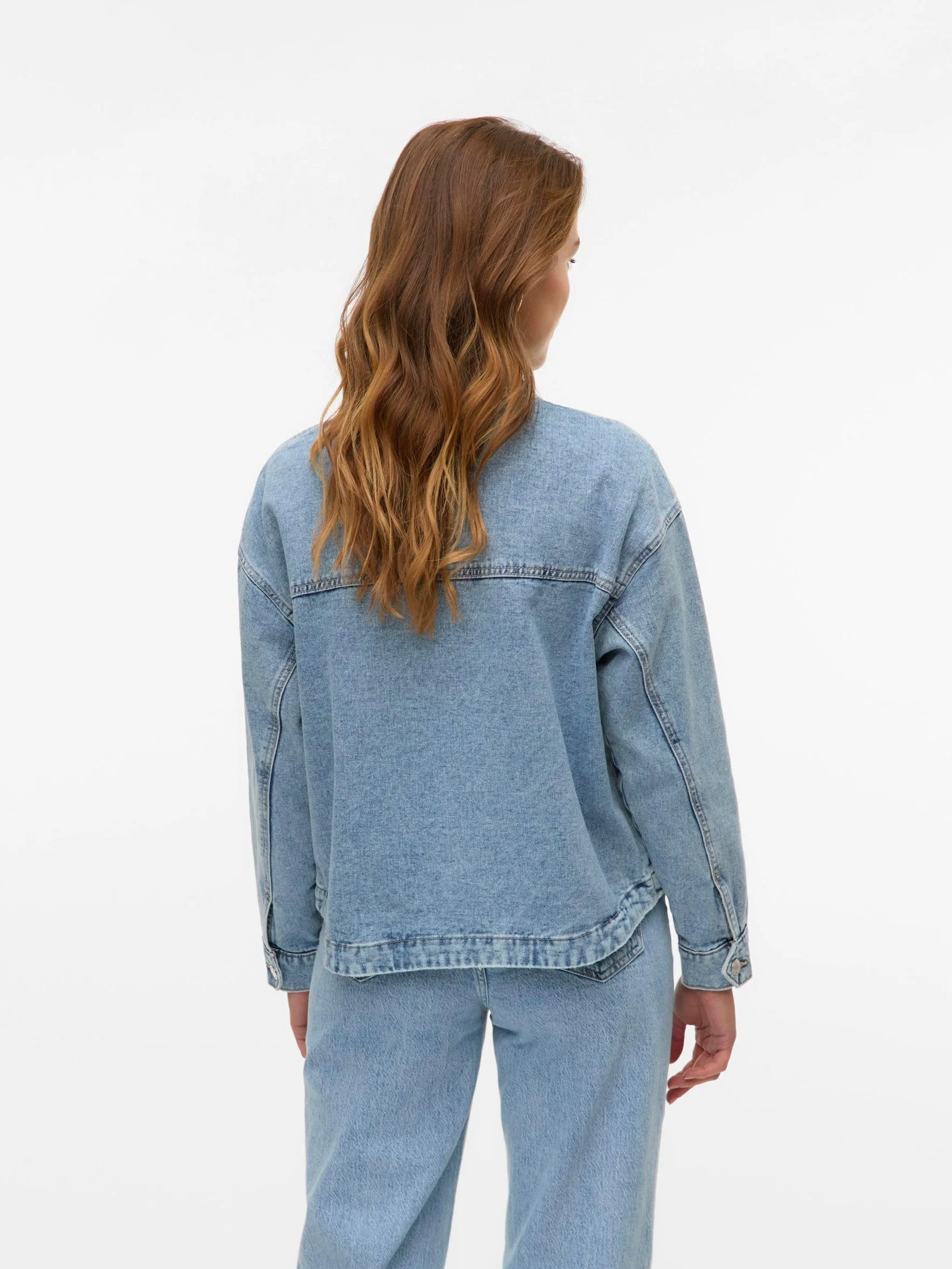 VERO MODA Kurtka dżinsowa VMJAMIE, Jasnoniebieski dżins, M