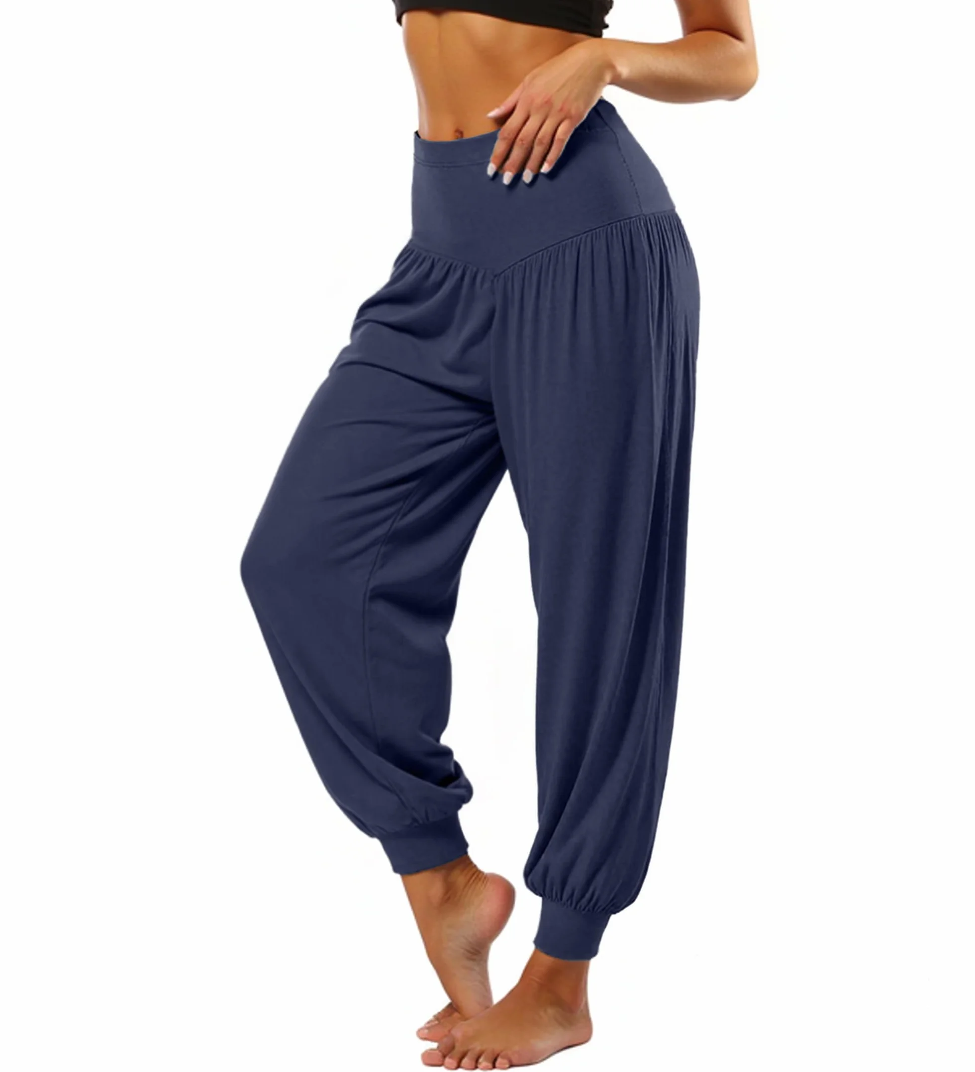 Harem spodnie damskie letnie długie modalne spodnie pilates baggy spodnie do jogi spodnie do ćwiczeń sportowe bieganie taniec