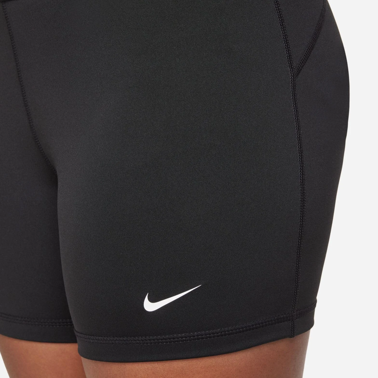 Nike Dziewczęce Pro Dri-fitUPPER obcisłe do uda, czarny/biały, 8-9 años Grande