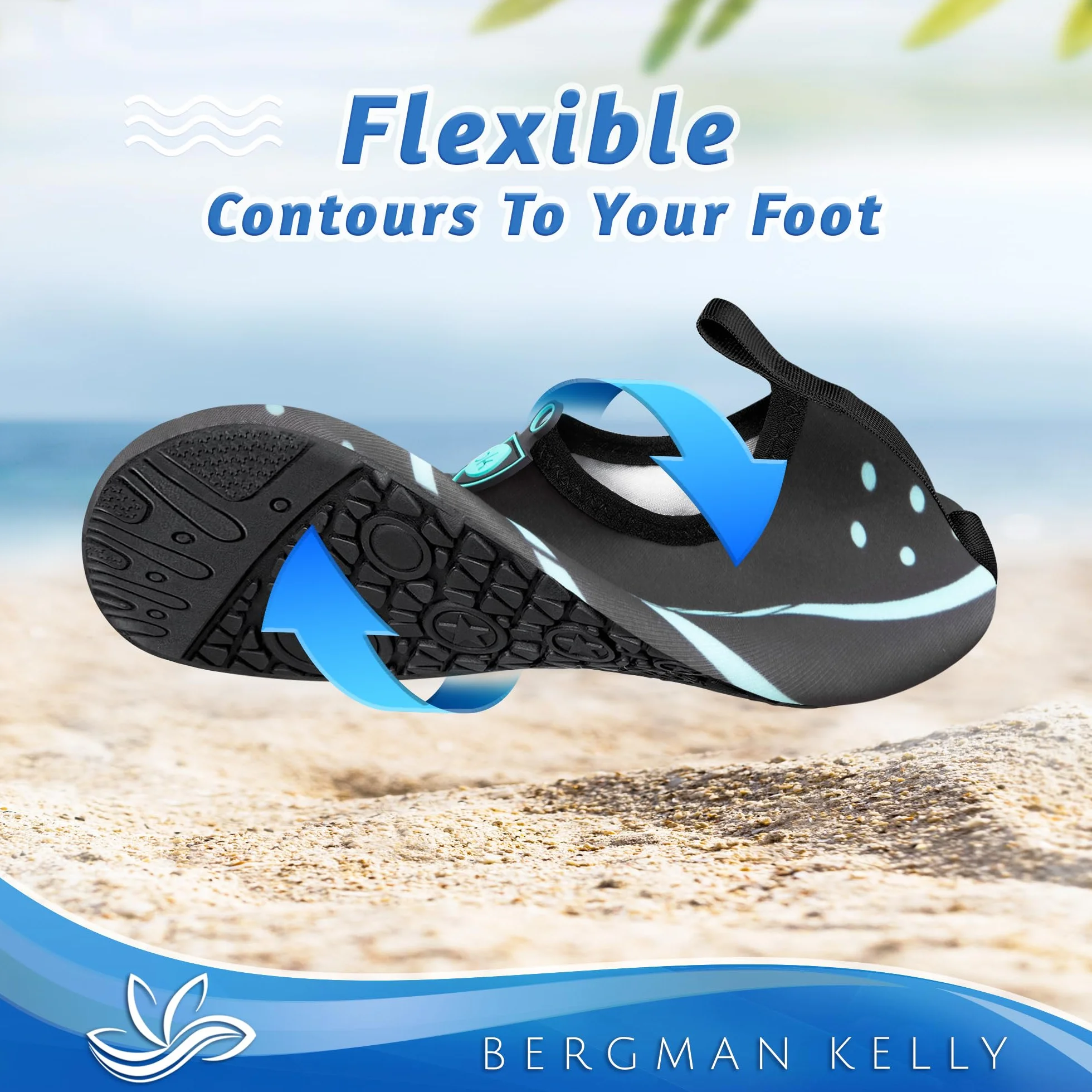 Bergman Kelly - Men's & Women's - Water Shoes - Multiple Sizes - Anti-Slip & Quick Drying Water Socks - Honeycomb Collection