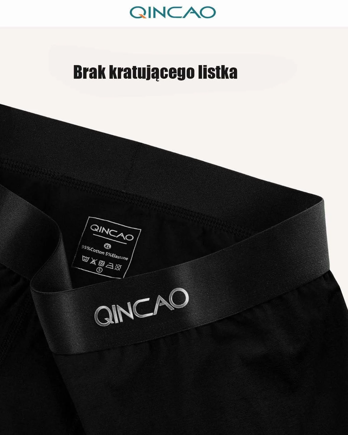 QINCAO Bokserki męskie 6-pak, bielizna w stylu retro, z bawełny, S, M, L, XL, XXL, XXXL