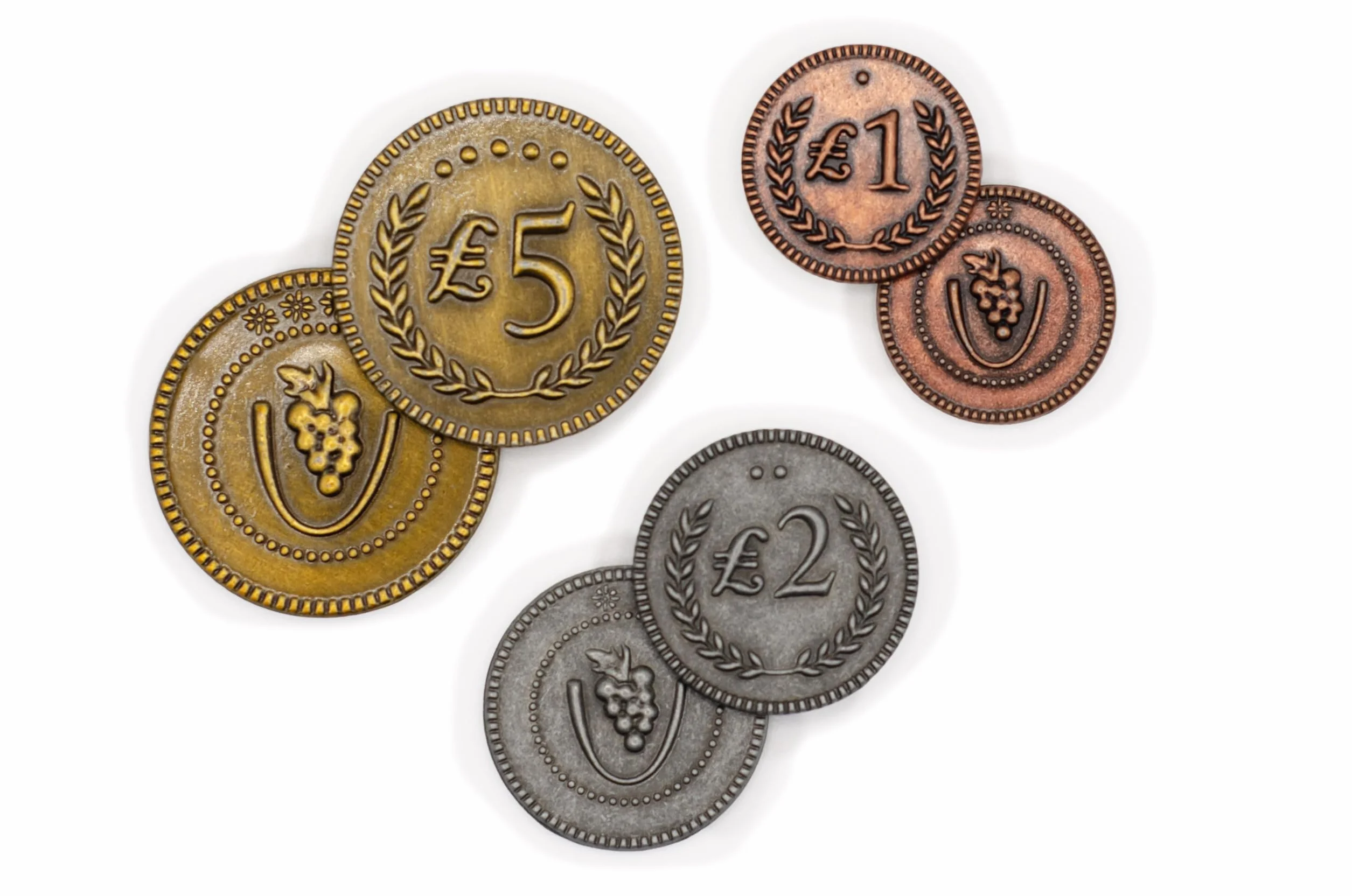 Stonemaier Games 304 - Viticulture Metal Lira Coins
