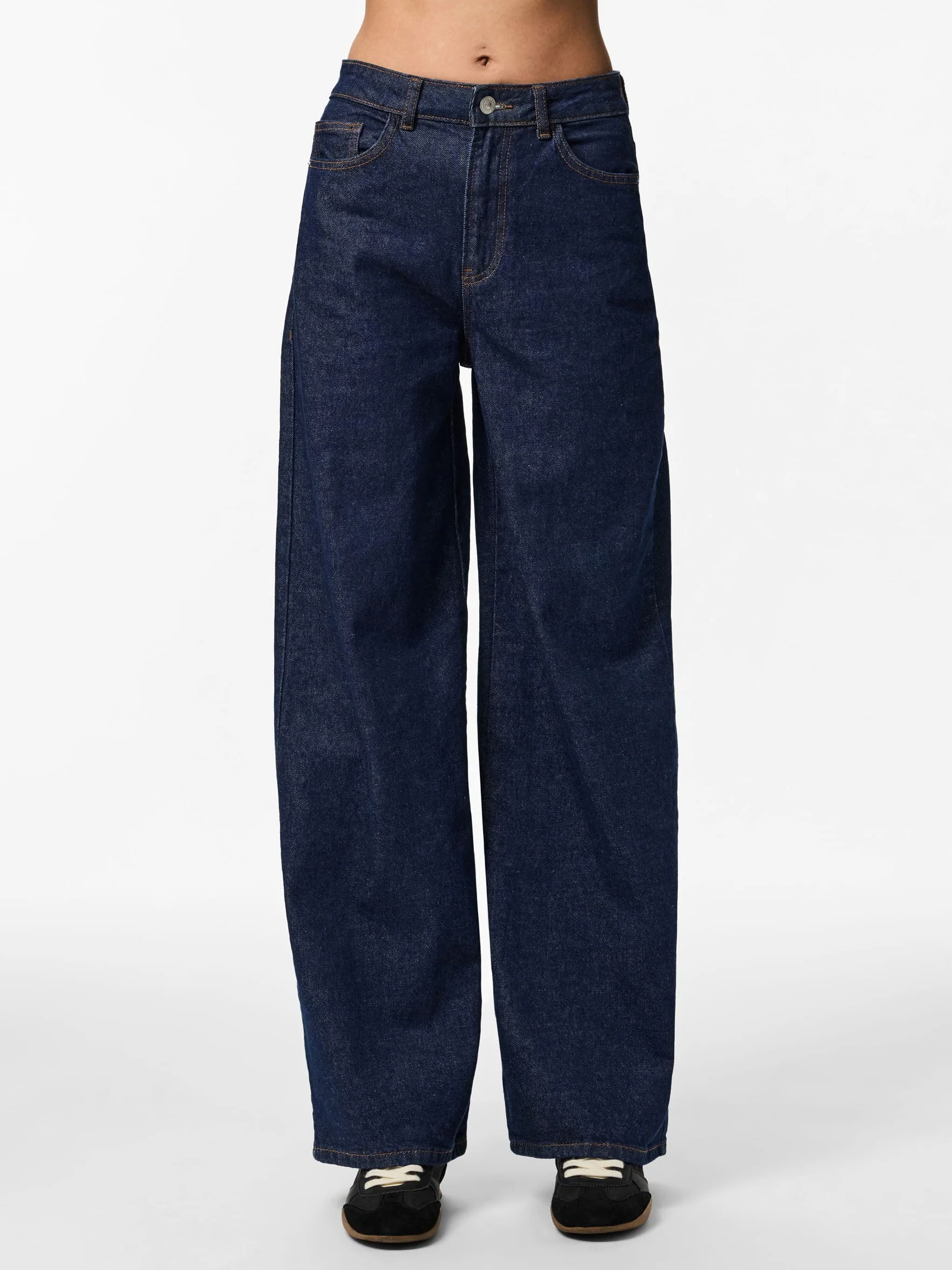 PIECES Pcselma Hw Wide Jeans Rinse Noos Bc - Szerokie dżinsy Kobiety