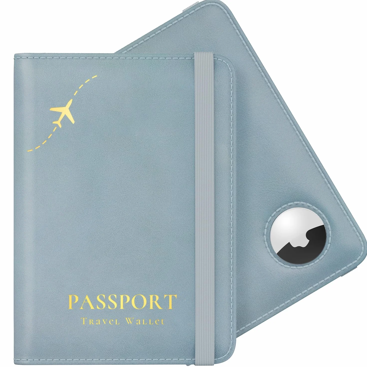 Stouchi Portfel podróżny z uchwytem na paszport, Lazurowy, 1 Pack, Klasyczny