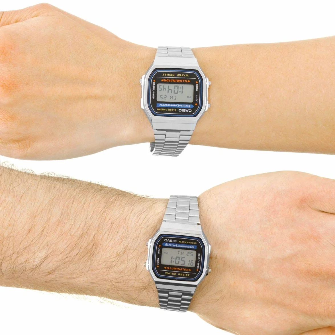 Casio Uniseks, Dla Dorosłych Retro Zegarek, Czarny/Srebrny, 35mm