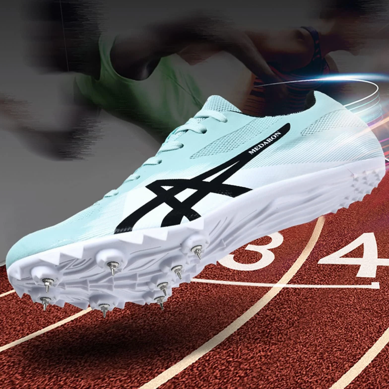 Unisex Kolce do lekkoatletyki, oddychające, lekkie, profesjonalne buty sportowe, antypoślizgowe, młodzieżowe buty sportowe do treningu i zawodów