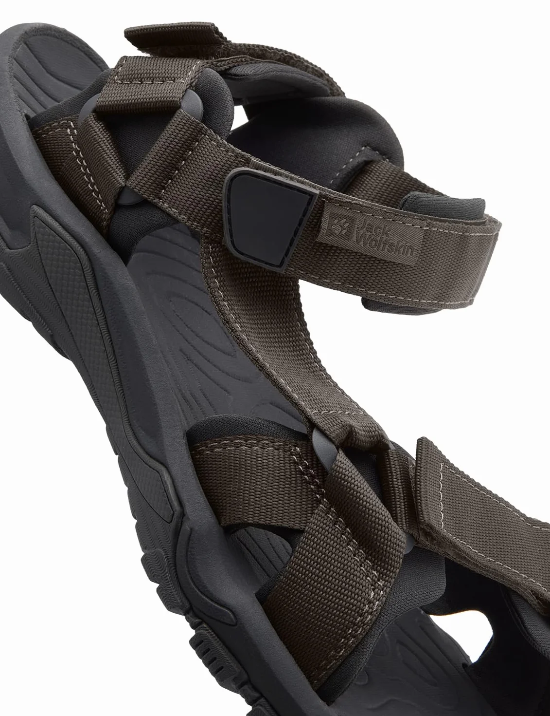 Jack Wolfskin LAKEWOOD RIDE SANDAL M, lekkie męskie sandały na wędrówki i na co dzień, buty plażowe z przyczepną podeszwą, łatwe w pielęgnacji buty kąpielowe dla mężczyzn