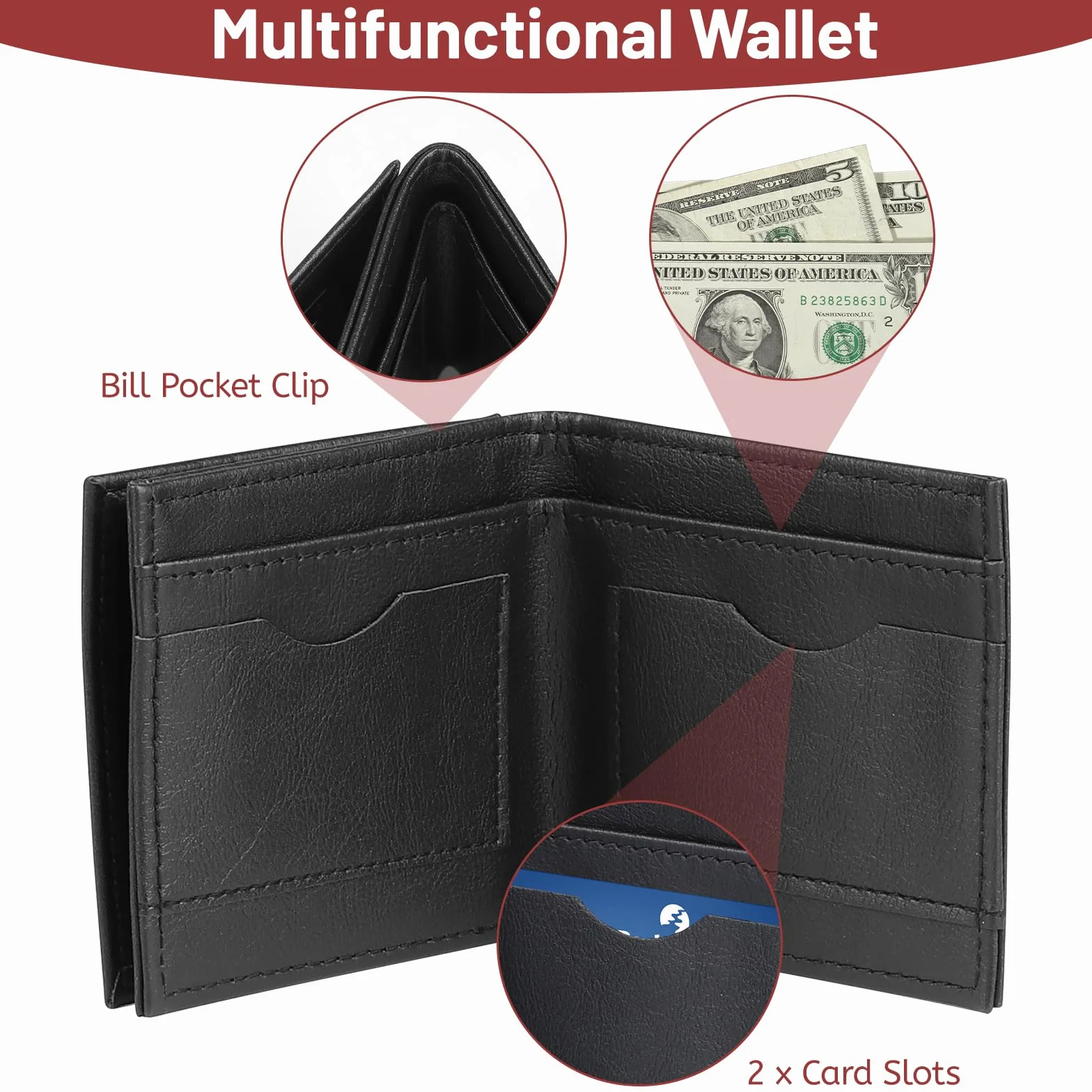 lalago Klein Magic Flame Wallet, Magic Flaming Fire Wallet Tricks Prop, Magic Fire Wallet z płomieniem Magician Stage Street, Niewyobrażalny magiczny portfel płomienia
