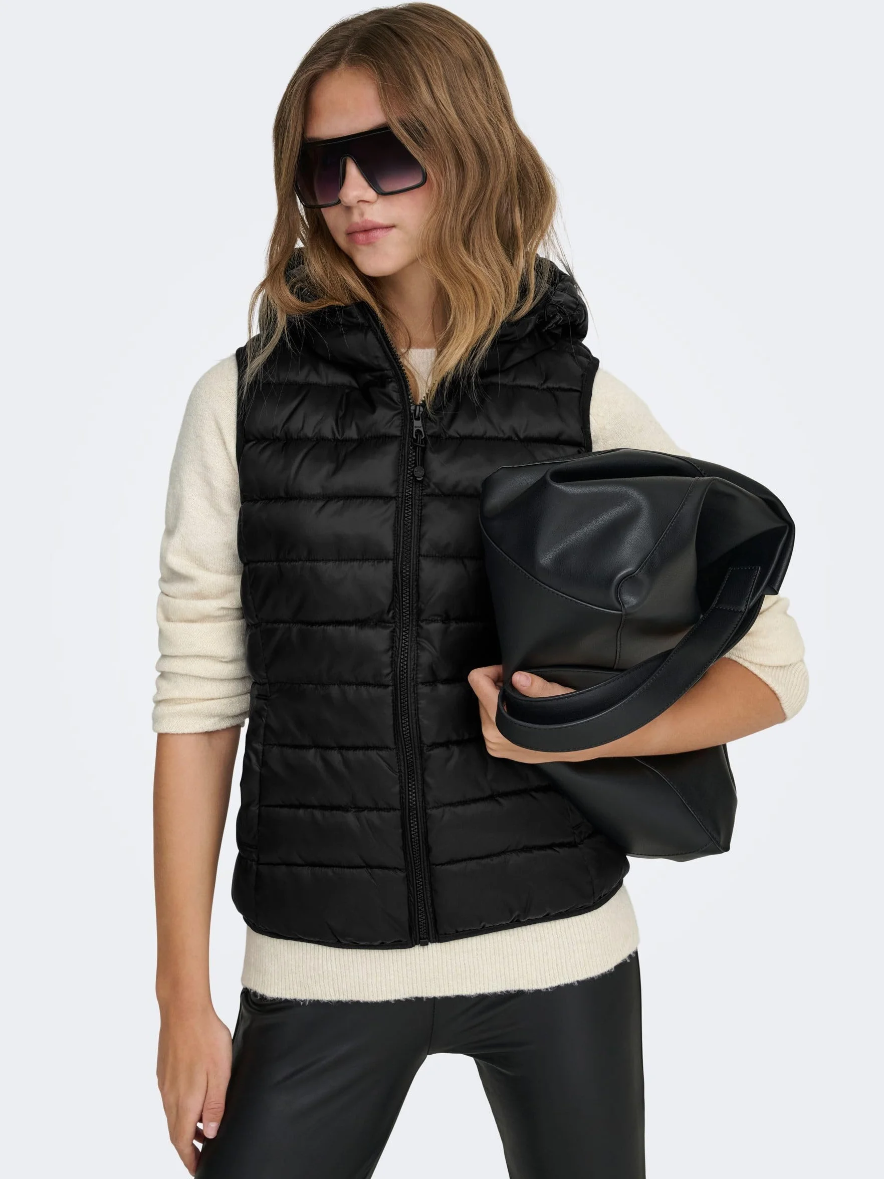 ONLY kamizelka pikowana Kobiety Onlnewtahoe Hood Waistcoat Otw Noos
