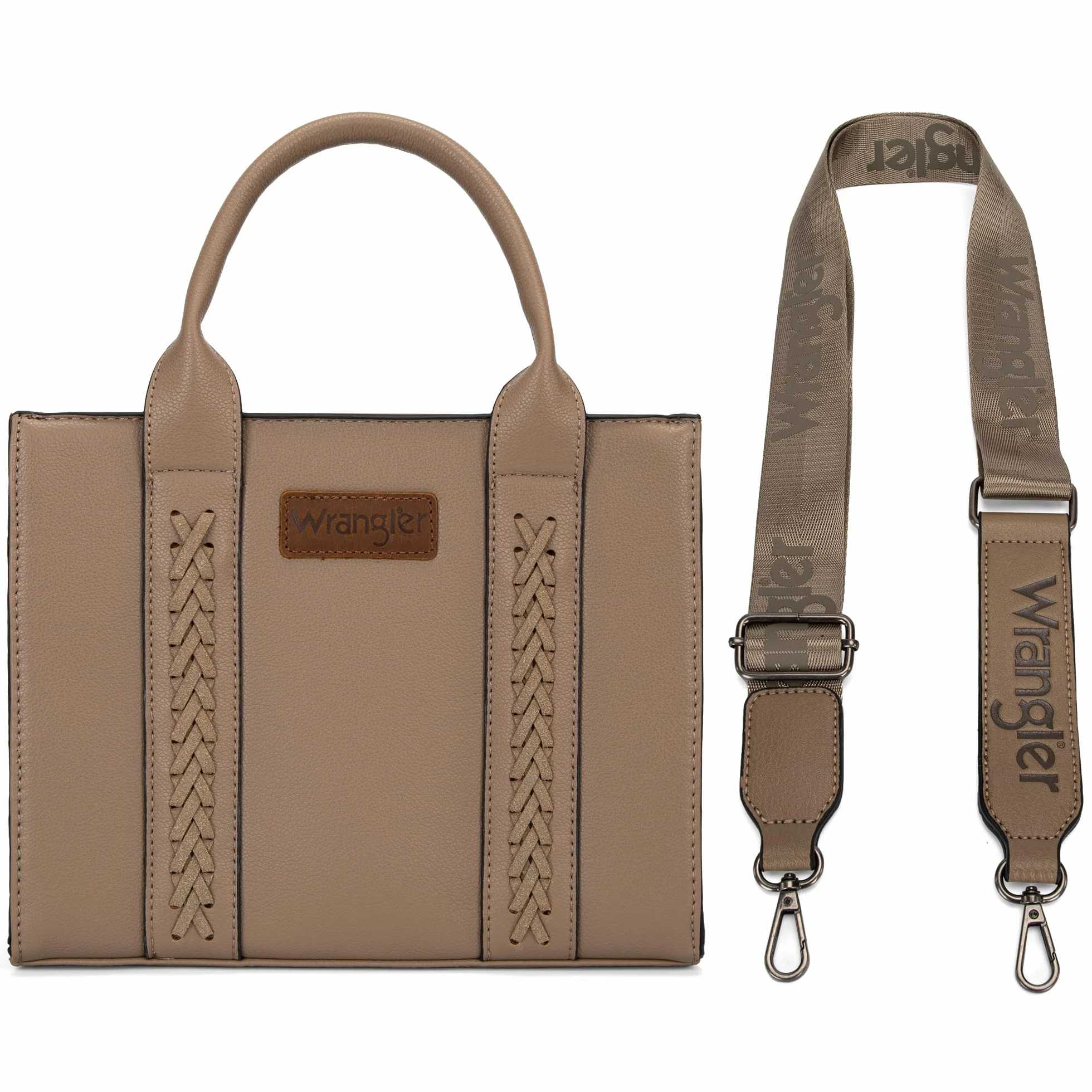 Montana West Totes Kobiety Wrangler Tote Bag for Women Zipper Shoulder Handbag