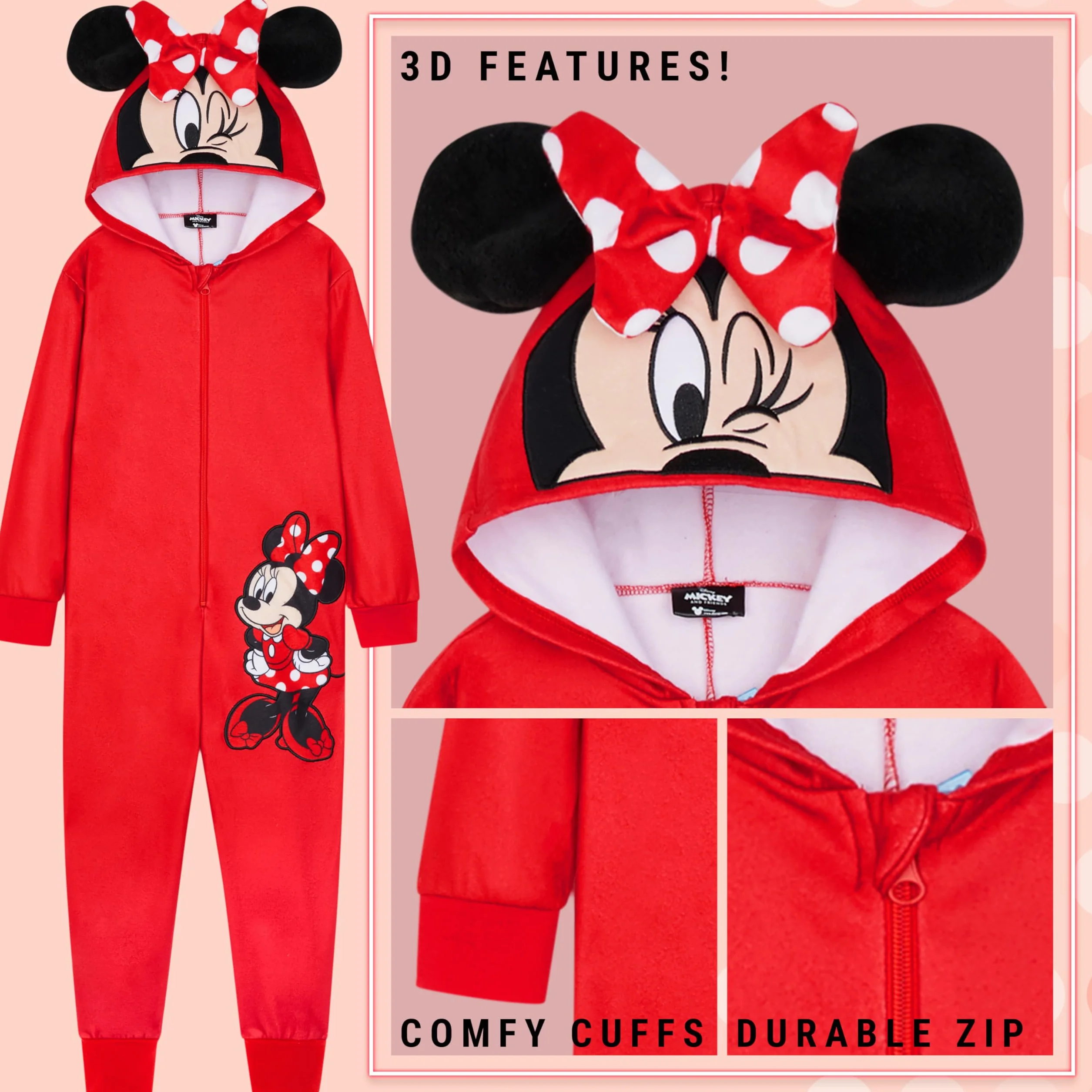 Disney Stitch polarowa piżama dziecięca z kapturem dla dzieci małych dzieci nastolatków ścieg prezenty