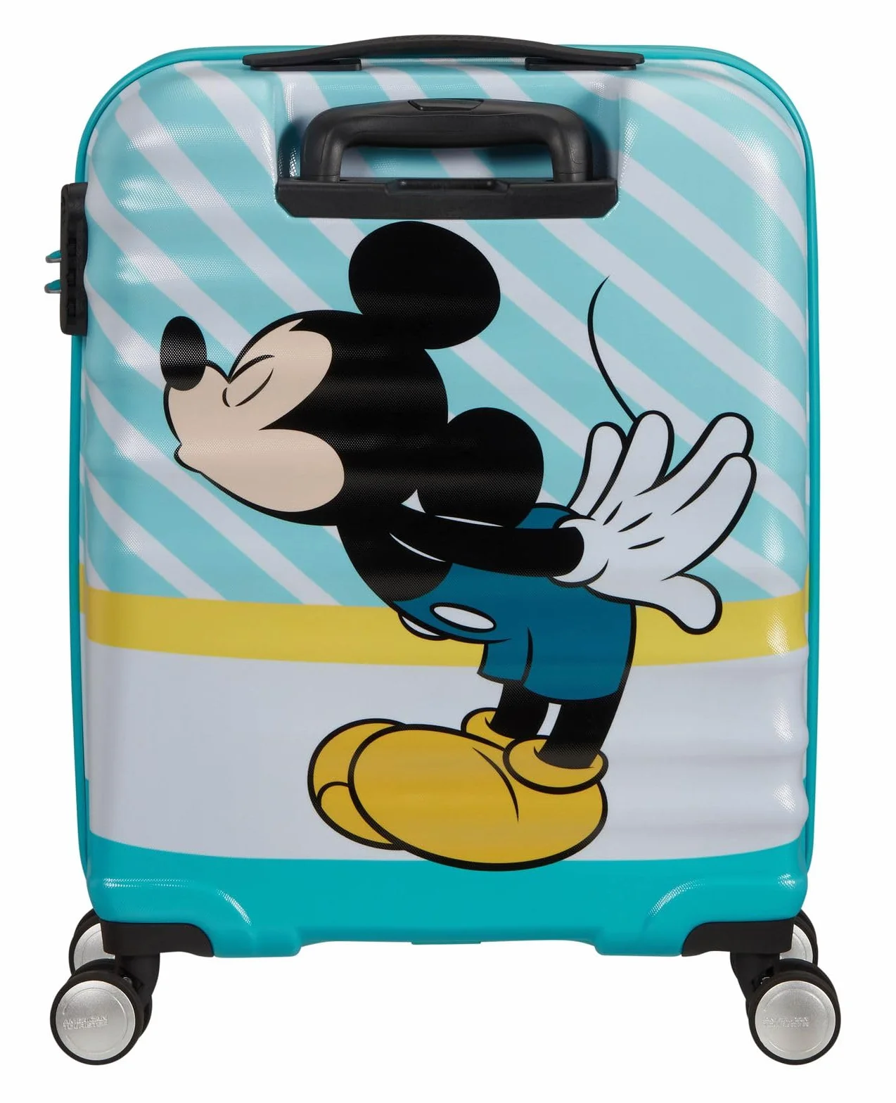 American Tourister Wavebreaker Disney - Walizka Kabinowa 55x40x20 cm, Walizka Twarda, Trolley Kabinowy dla Ryanair & Wiekszosci Linii Lotniczych - Mickey Blue Kiss