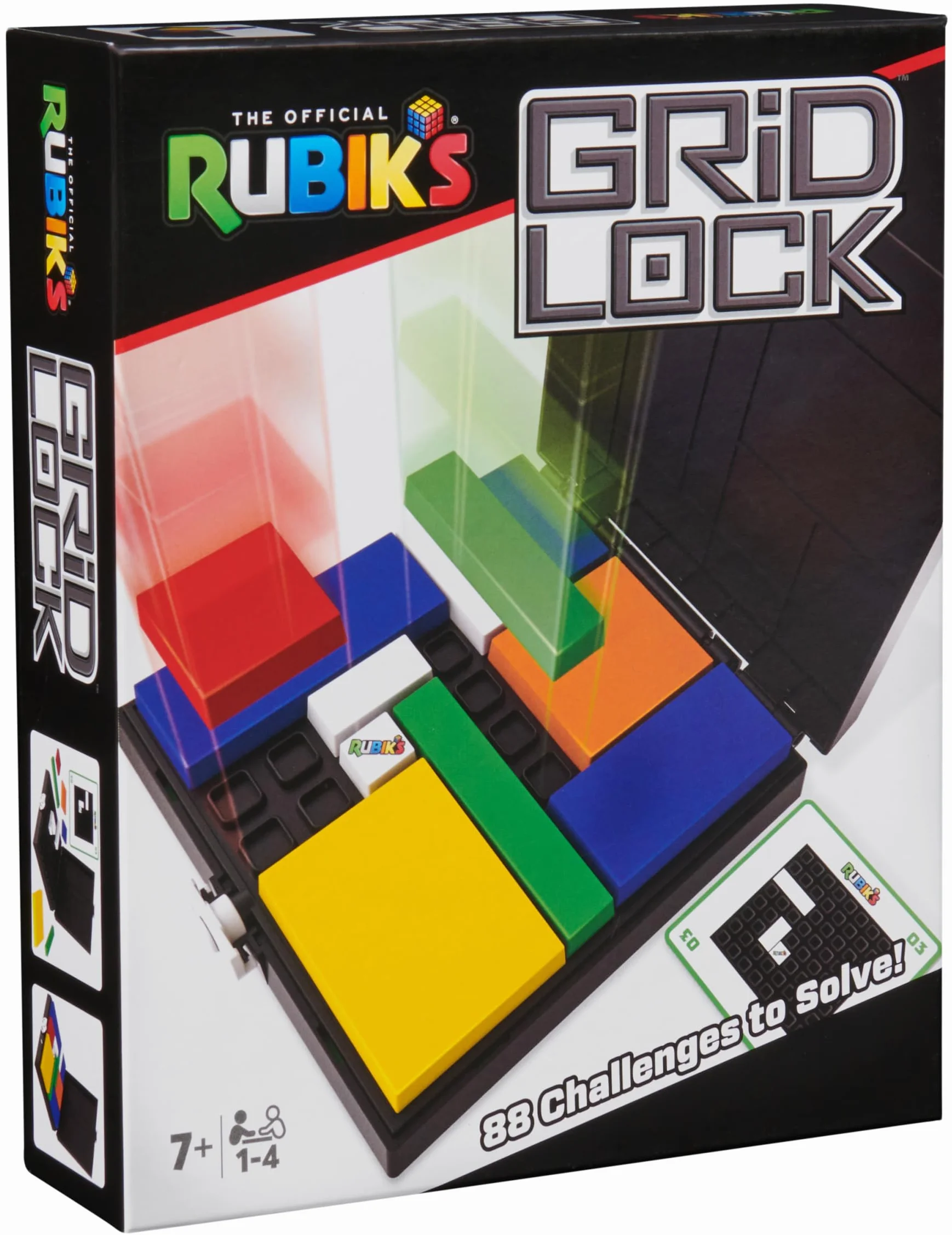 Kostka Rubika Gridlock Game, gra logiczna z rozwiązywaniem problemów inspirowana klasyczną łamigłówką dla dorosłych i dzieci w wieku od 7 lat