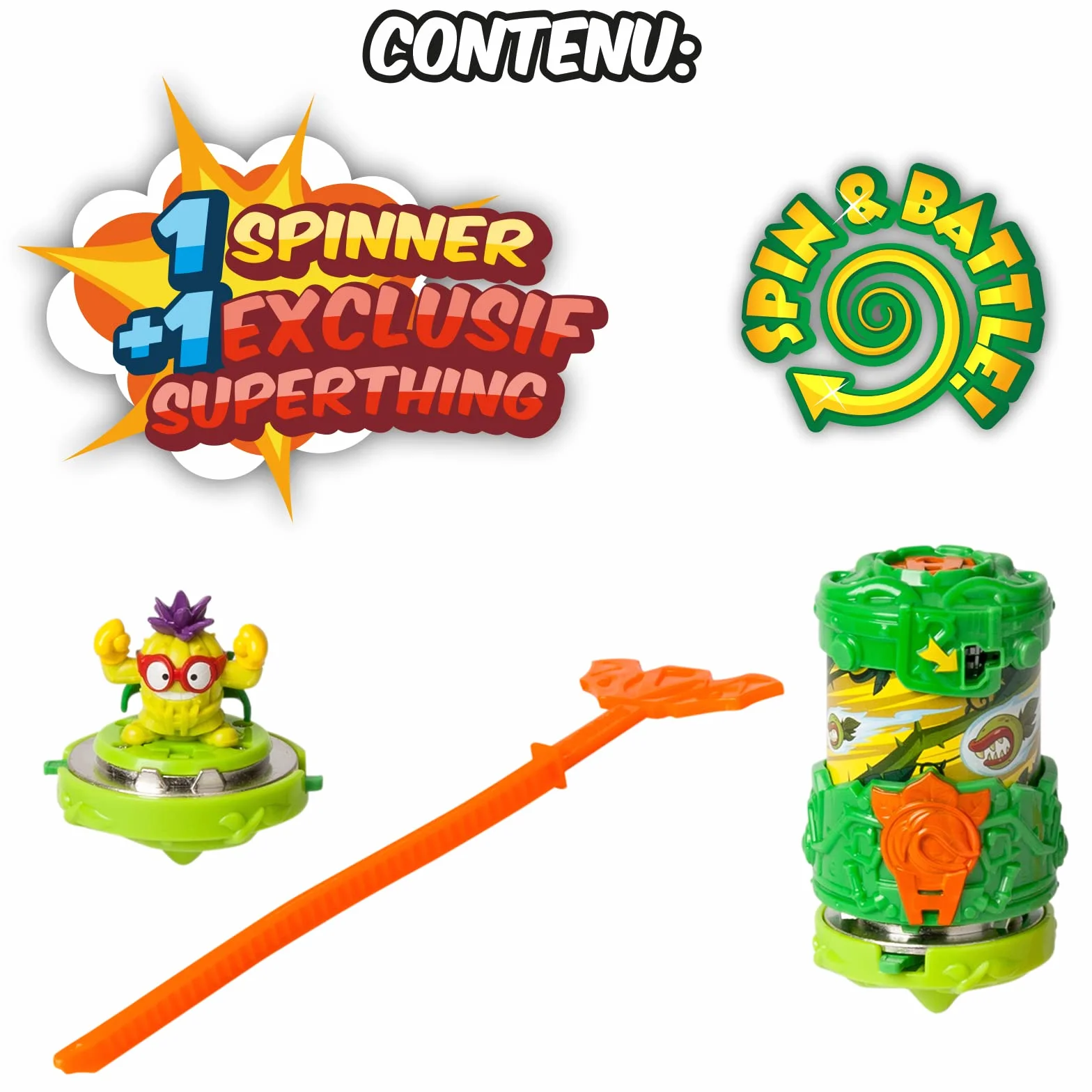 SUPERTHINGS RIVALS OF KABOOM SuperThings Battle Spinners - Jungle Raider, Zawiera 1 Spinner i 1 SuperThing Exclusive