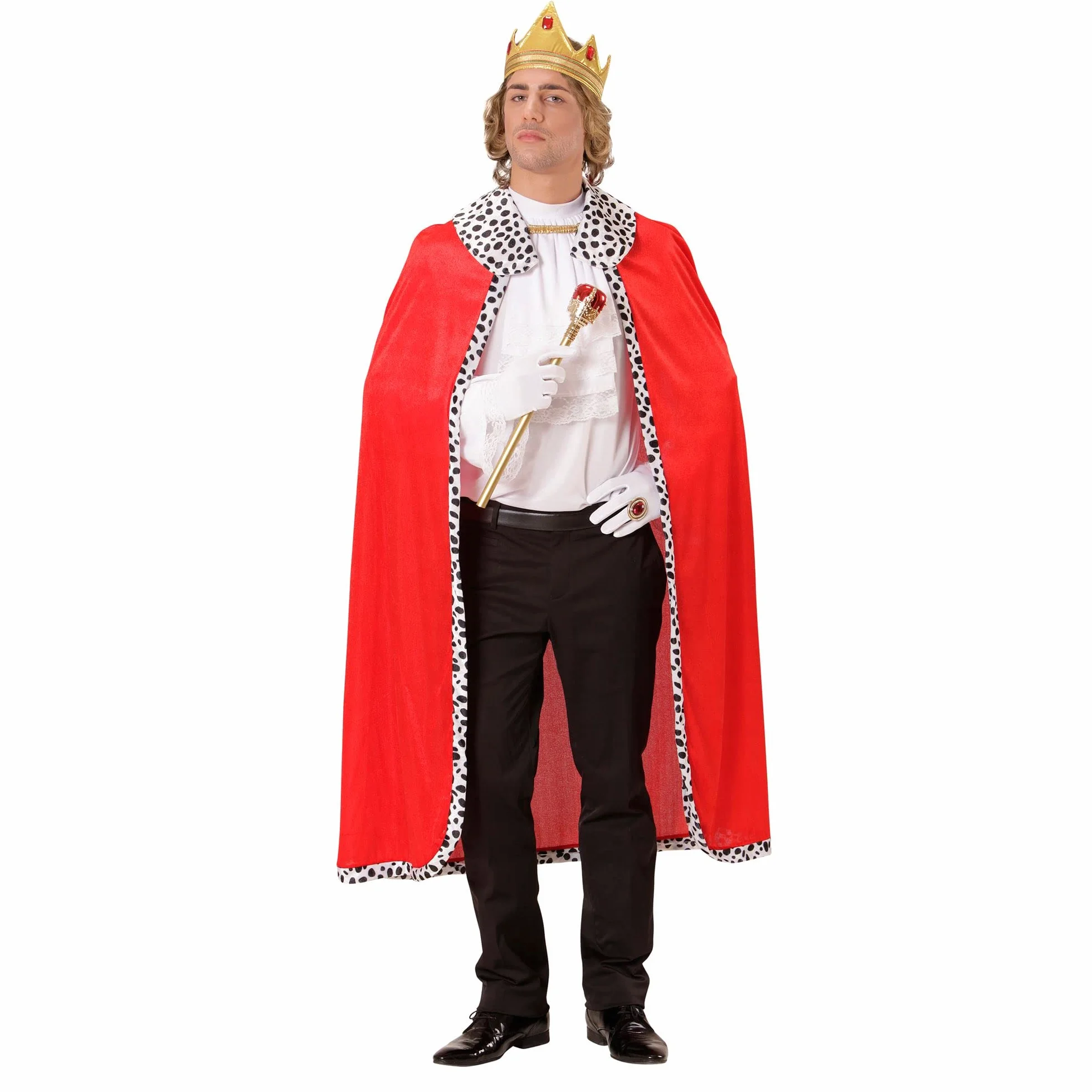 W WIDMANN MILANO Party Fashion - 00098 - Płaszcz z koroną, 120 cm, do przebrania za króla i księcia, na imprezy karnawałowe i tematyczne