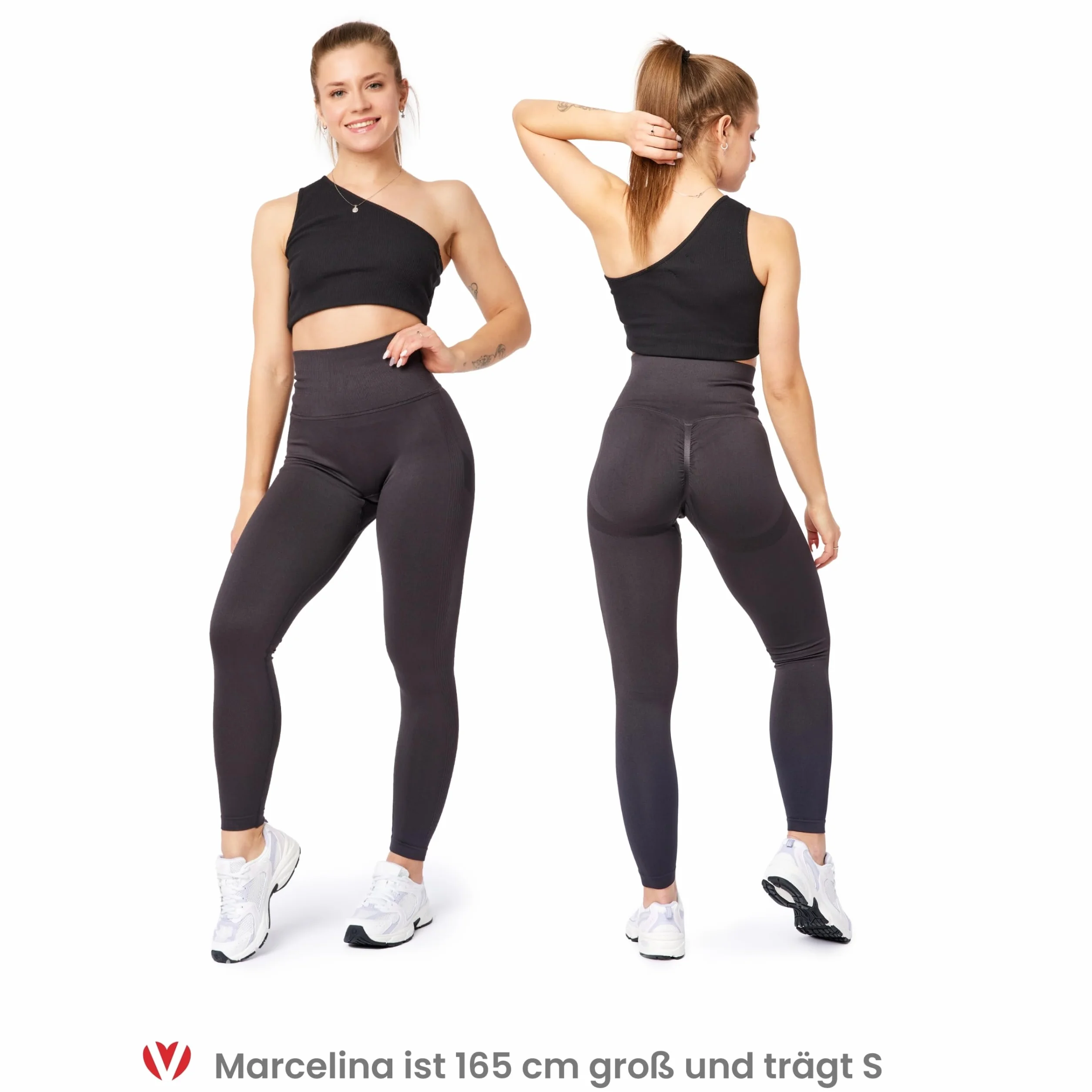 Bellivalini Legginsy damskie Push Up wysoki stan Sport Fitness BLV50-255