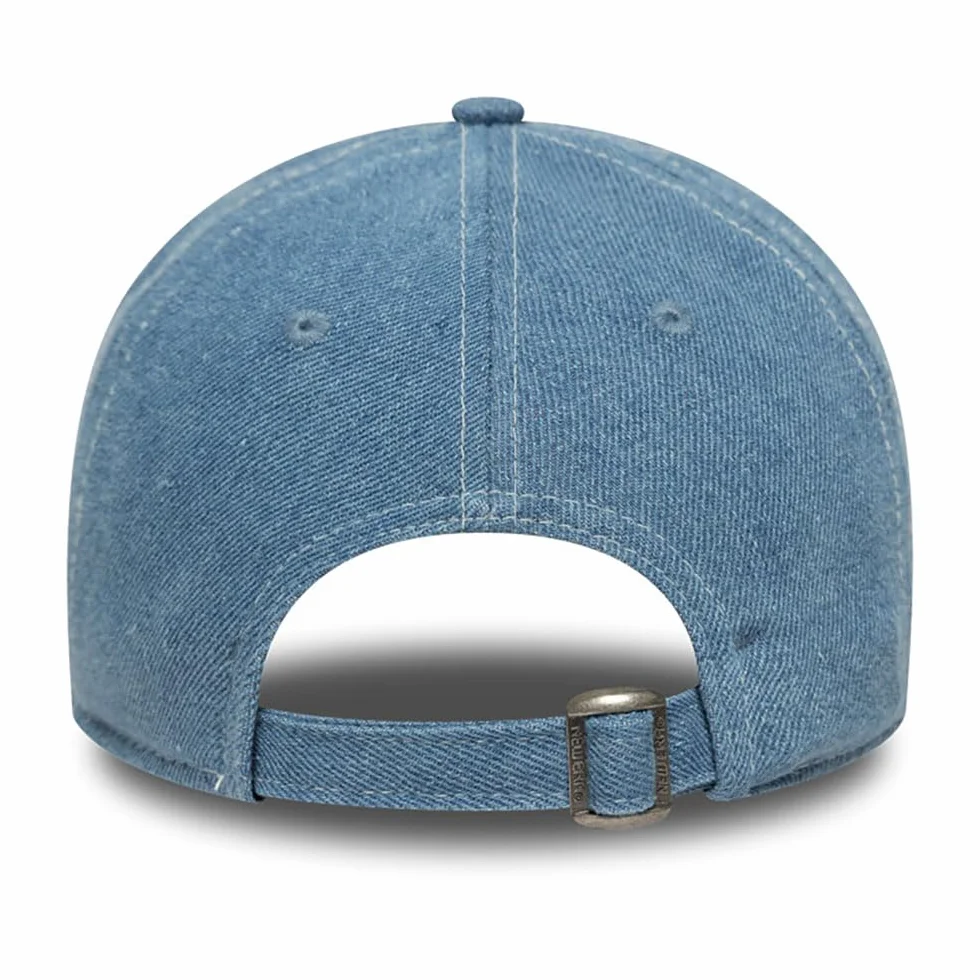 New Era Czapka 9Twenty Yankees DenimEra Kobiety/Mężczyźni/Strapback - curved brim cap baseball MLB Metalowa sprzączka, Z daszkiem, daszkiem