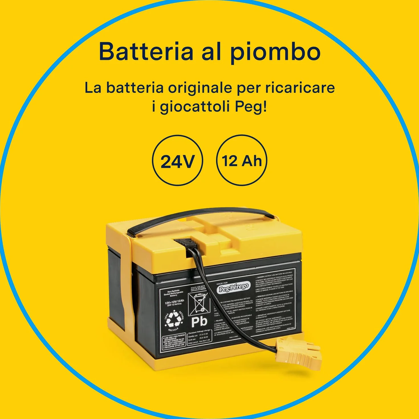 Peg Perego Bateria, 24 V, 12 Ah