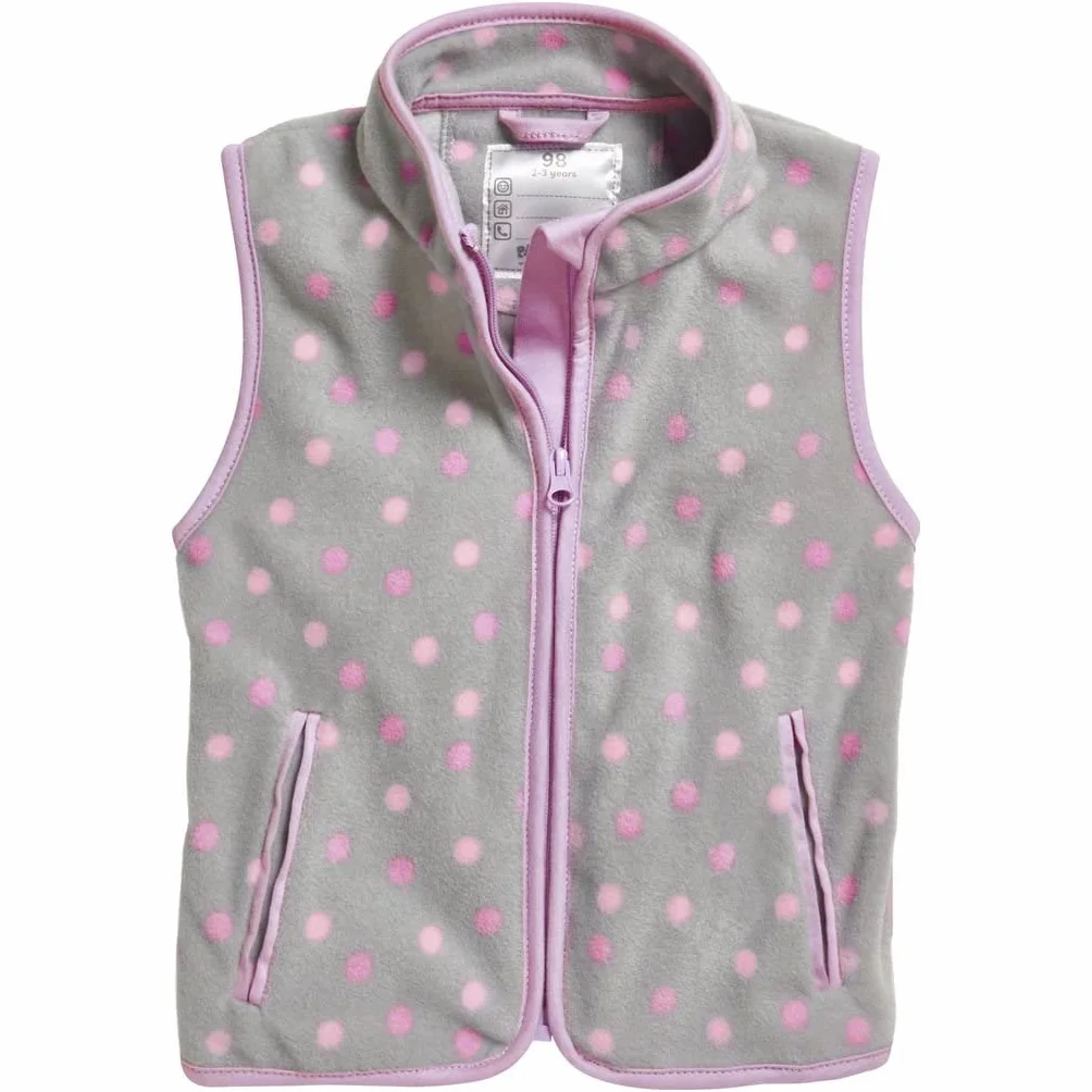 Playshoes Unisex dziecięca kamizelka polarowa, szara, 104, szary, 104
