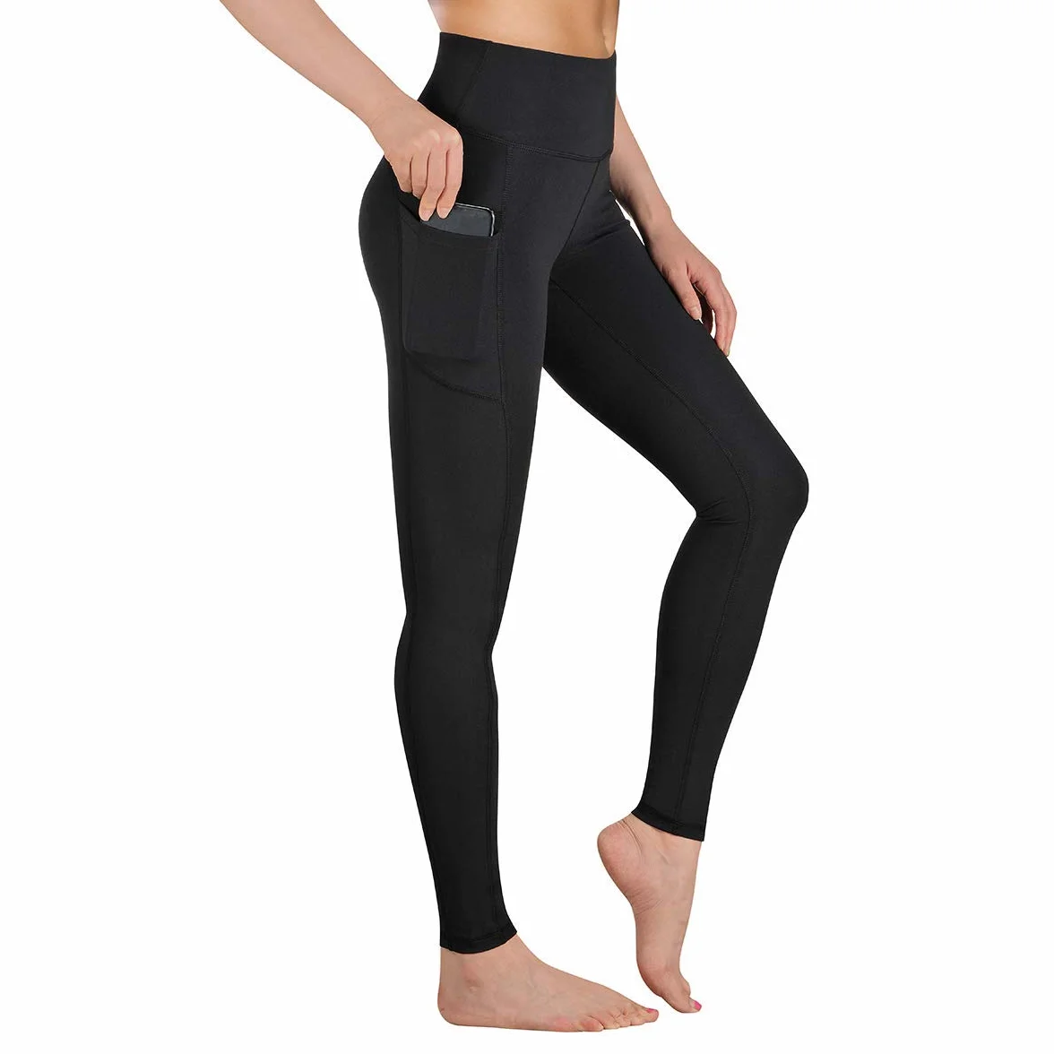 Sport Leggings Damskie Spodnie Sportowe z Wysokim Stanem i Kieszeniami Kryjące Legginsy do Gimnastyki Damskie Spodnie Sportowe Do Jogi Spodnie Fitness P107
