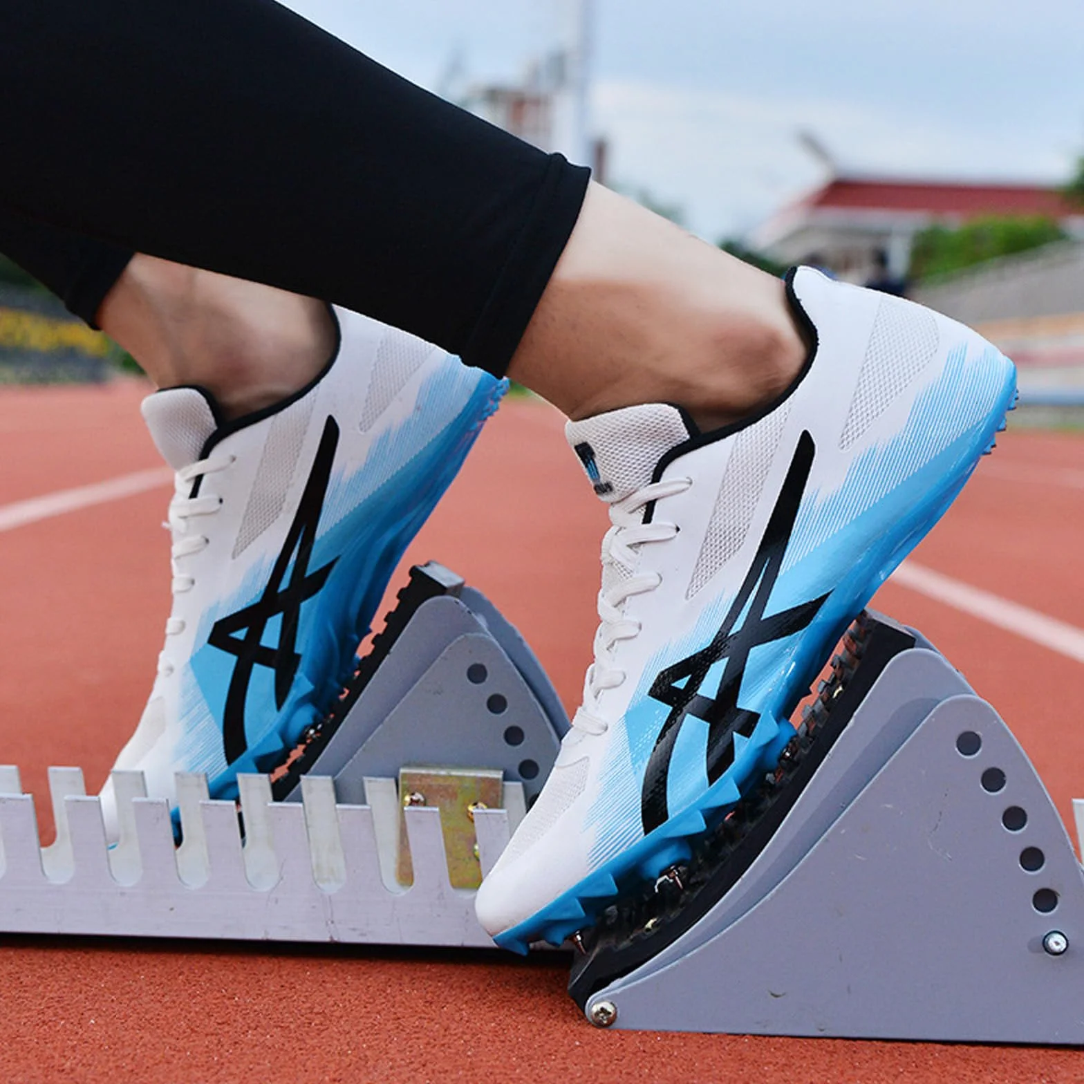 Unisex Kolce do lekkoatletyki, oddychające, lekkie, profesjonalne buty sportowe, antypoślizgowe, młodzieżowe buty sportowe do treningu i zawodów